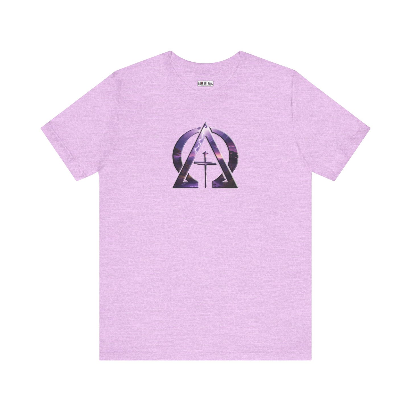 Divine Reign Amidst Nature's Majesty Alpha and Omega Unisex Short Sleeve Tee
