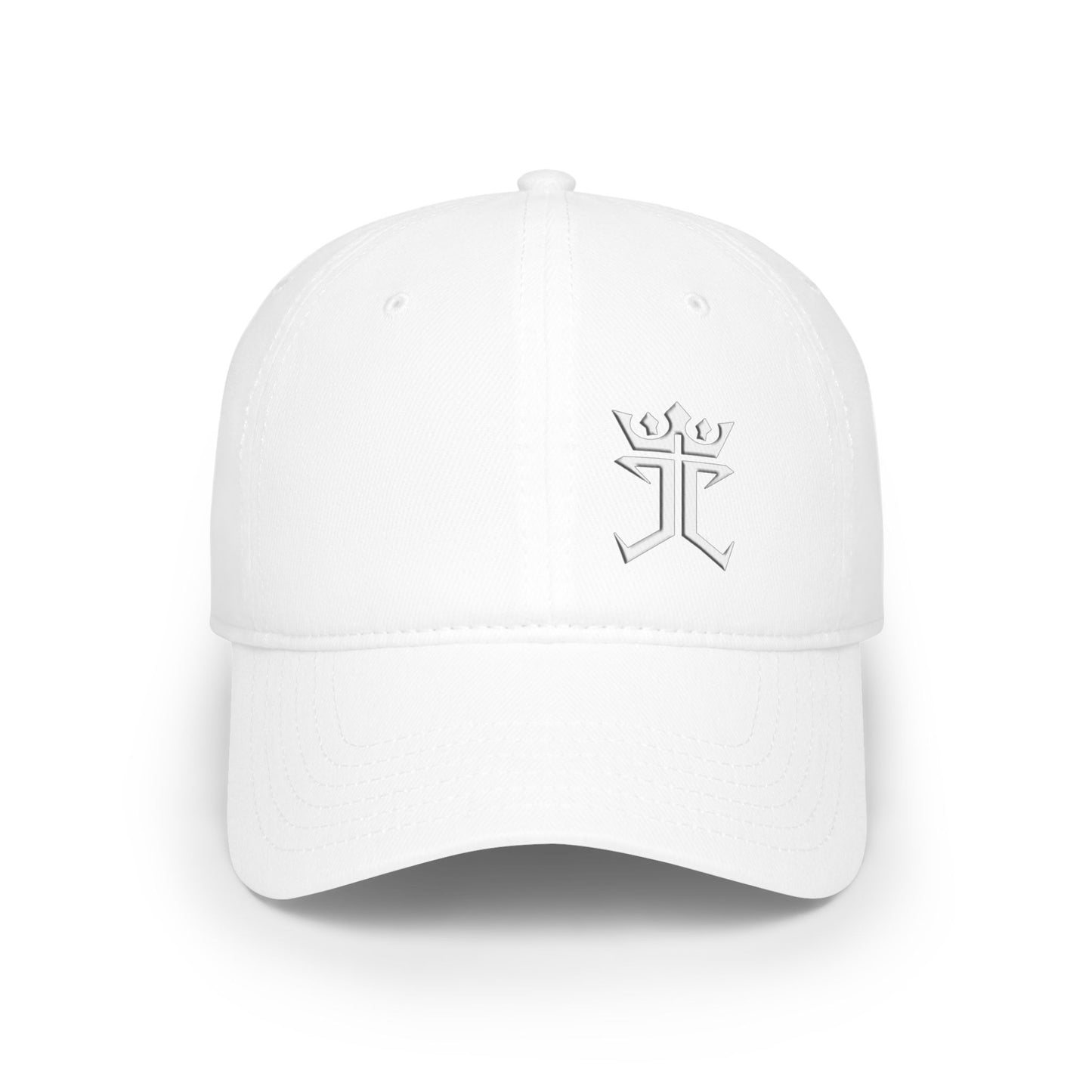Jesus Christ Is King White Logo Christian Baseball Cap