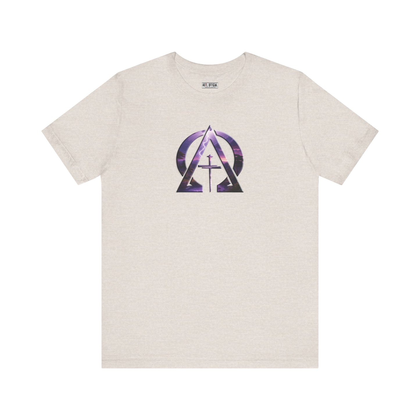 Divine Reign Amidst Nature's Majesty Alpha and Omega Unisex Short Sleeve Tee