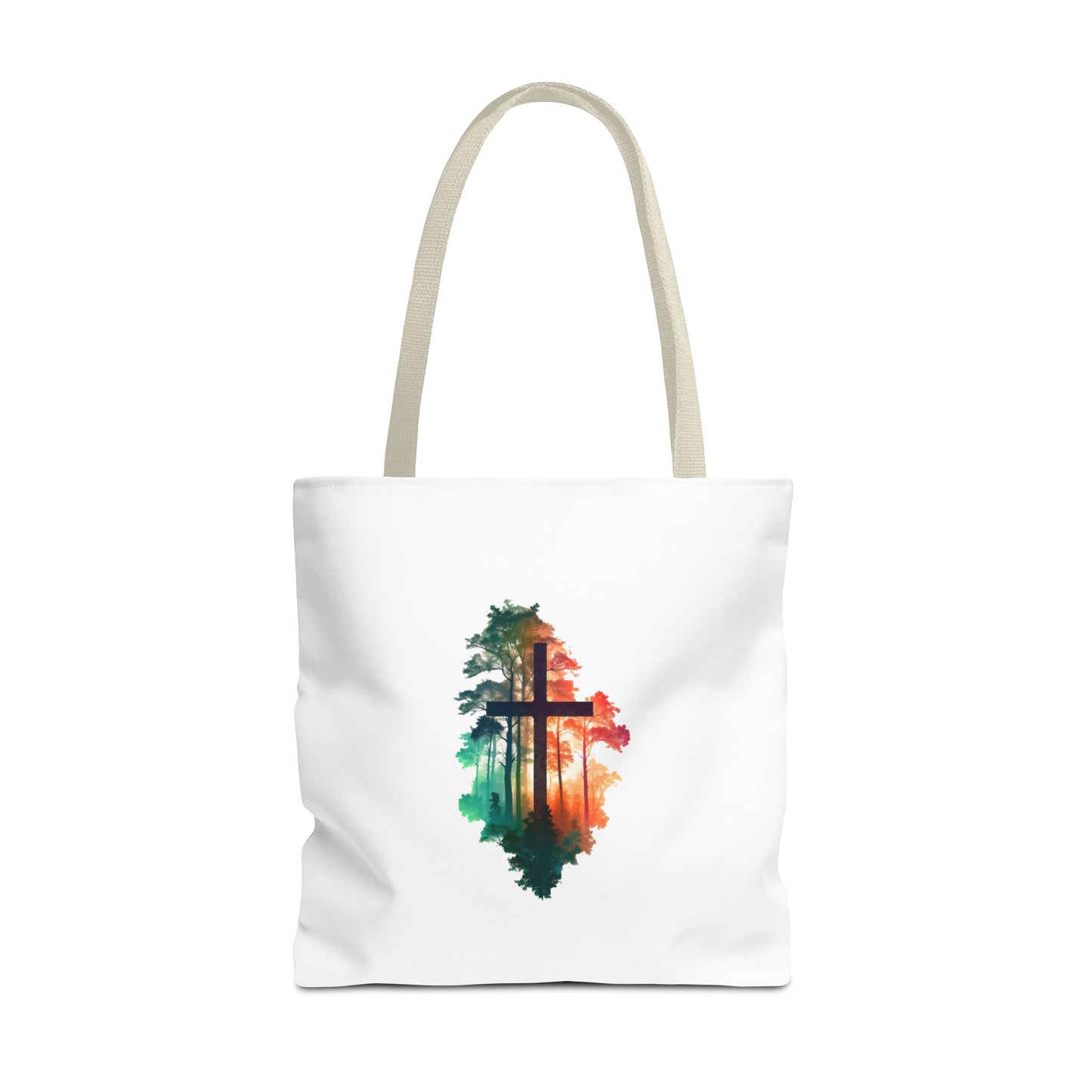 Cross In The Wilderness Christian Tote Bag