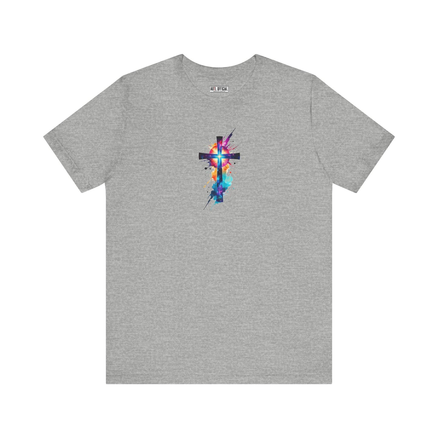 Cosmic Reverence Cross Christian Unisex Short Sleeve Tee