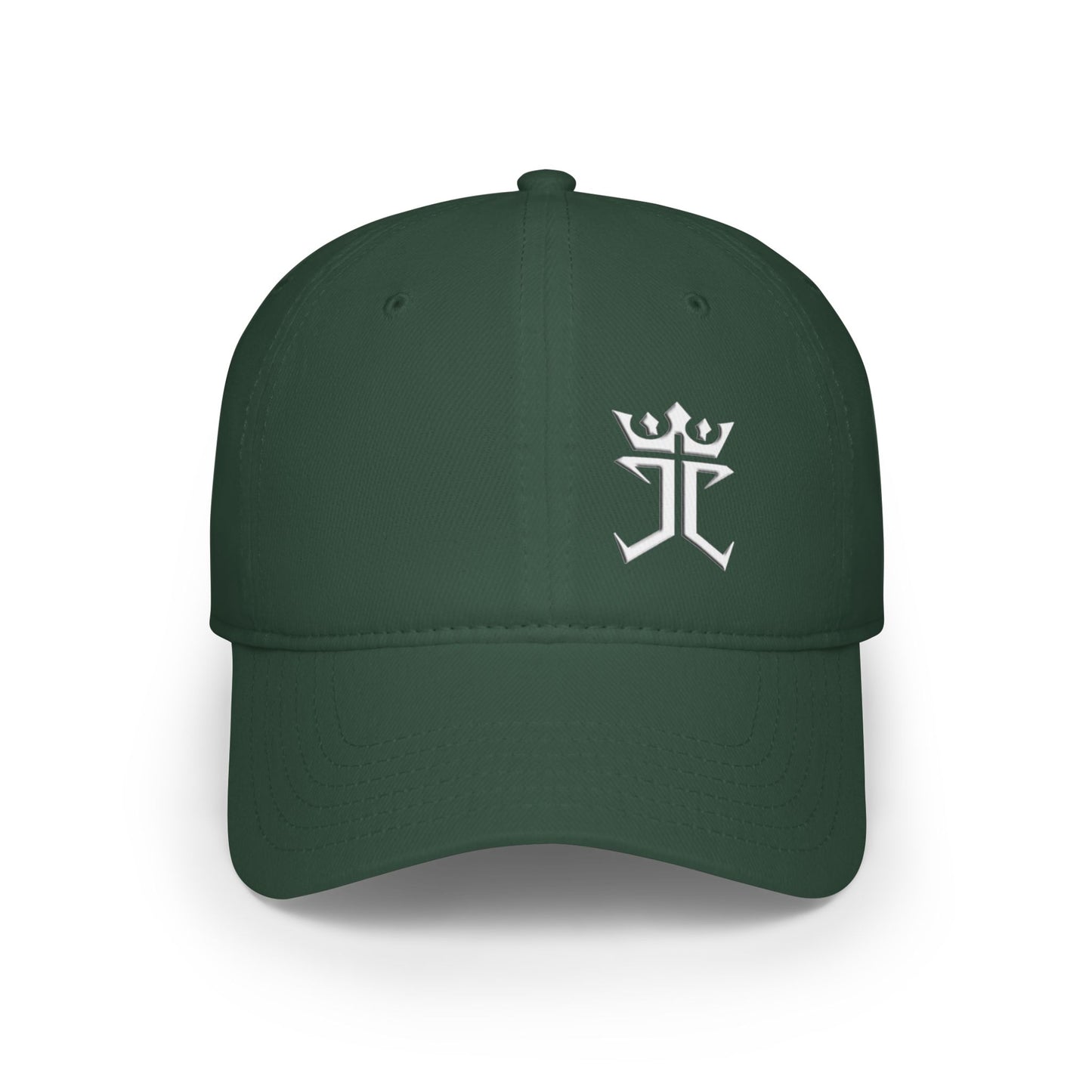 Jesus Christ Is King White Logo Christian Baseball Cap