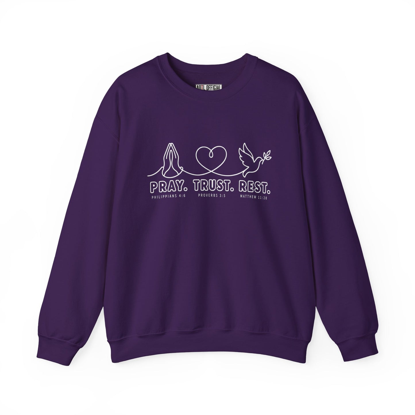 Pray. Trust. Rest. Christian Sweatshirt