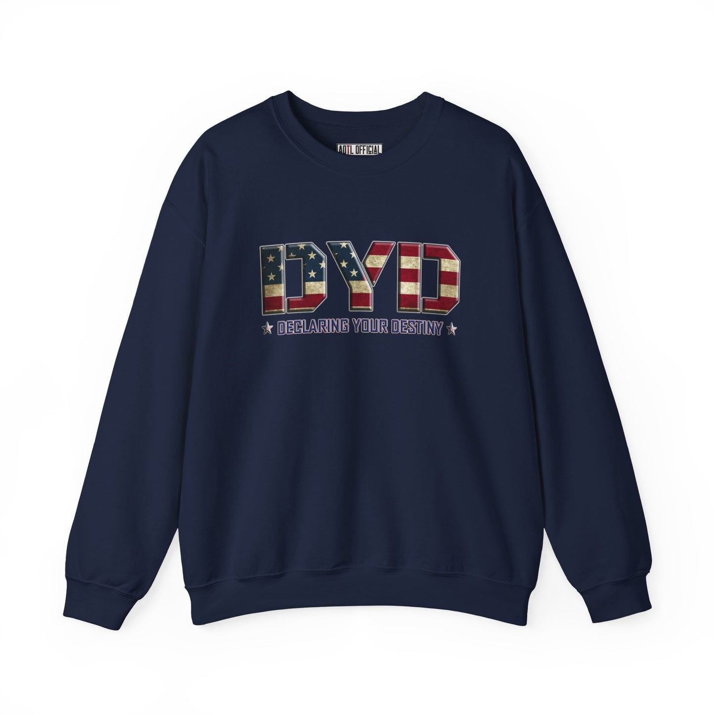 Declaring Your Destiny USA Logo/Alpha & Omega USA Unisex Heavy Blend™ Crewneck Sweatshirt
