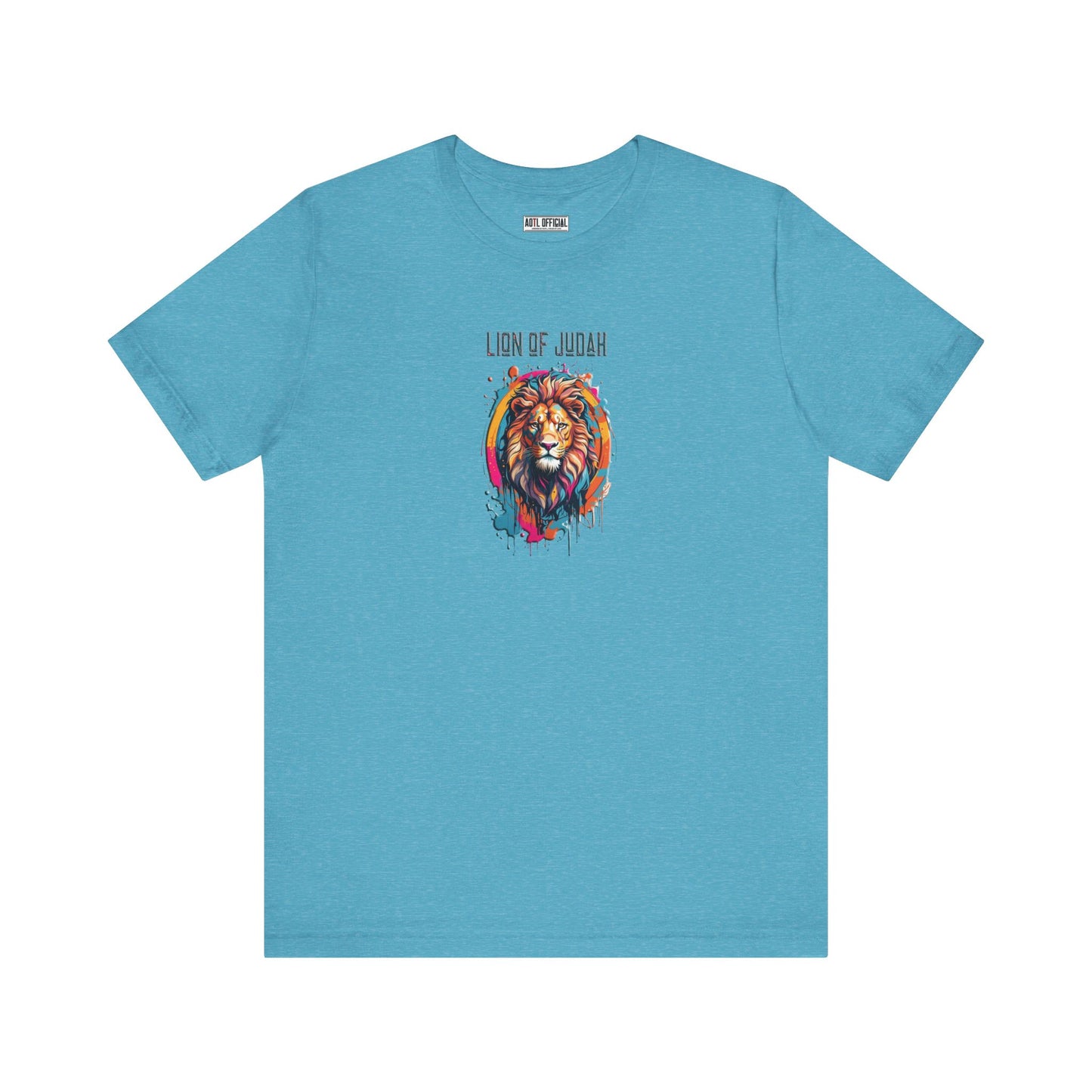 Lion Of Judah Graffiti Drip Edition Christian Unisex Short Sleeve Tee