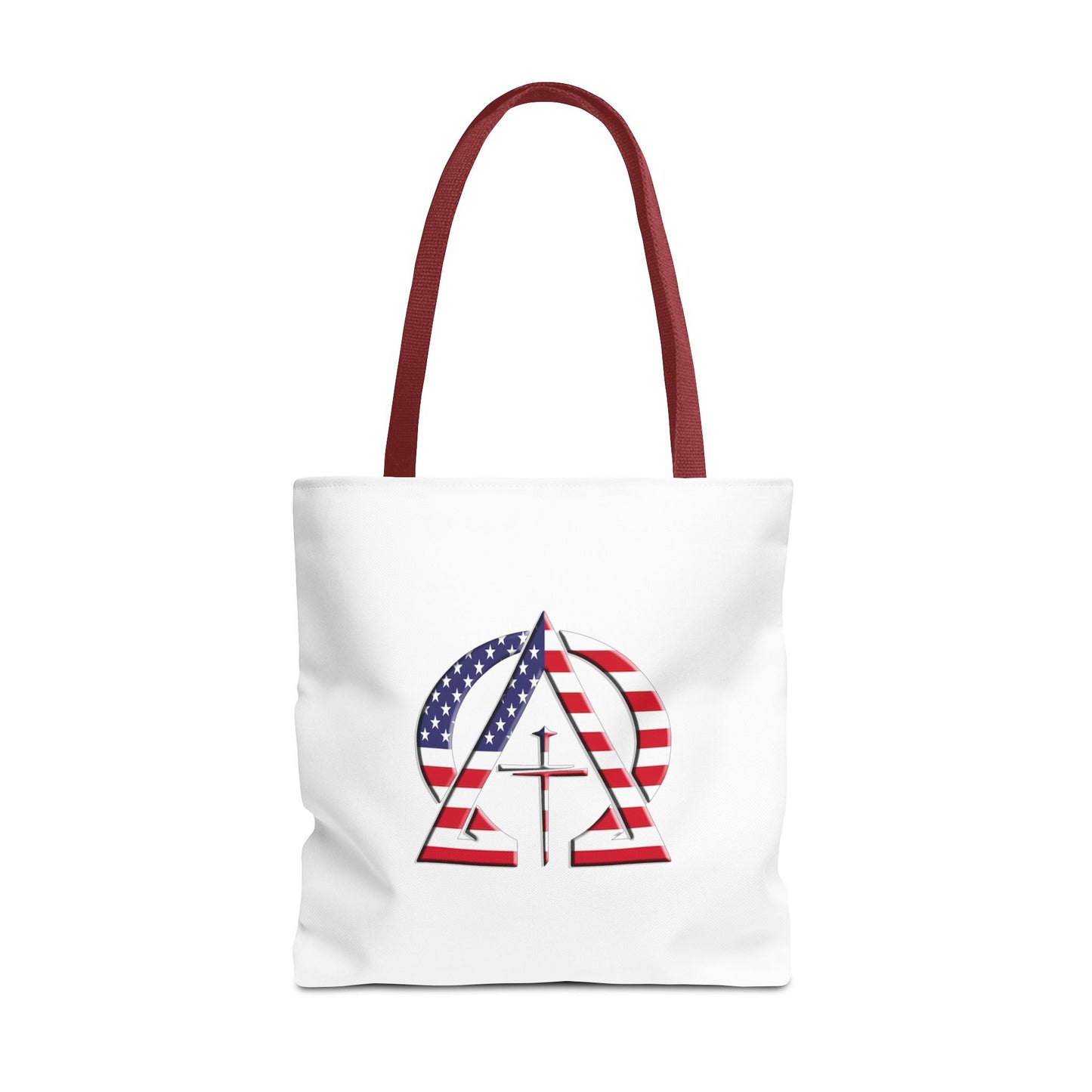 USA Jesus Christ Is King/ Alpha & Omega Christian Tote bag