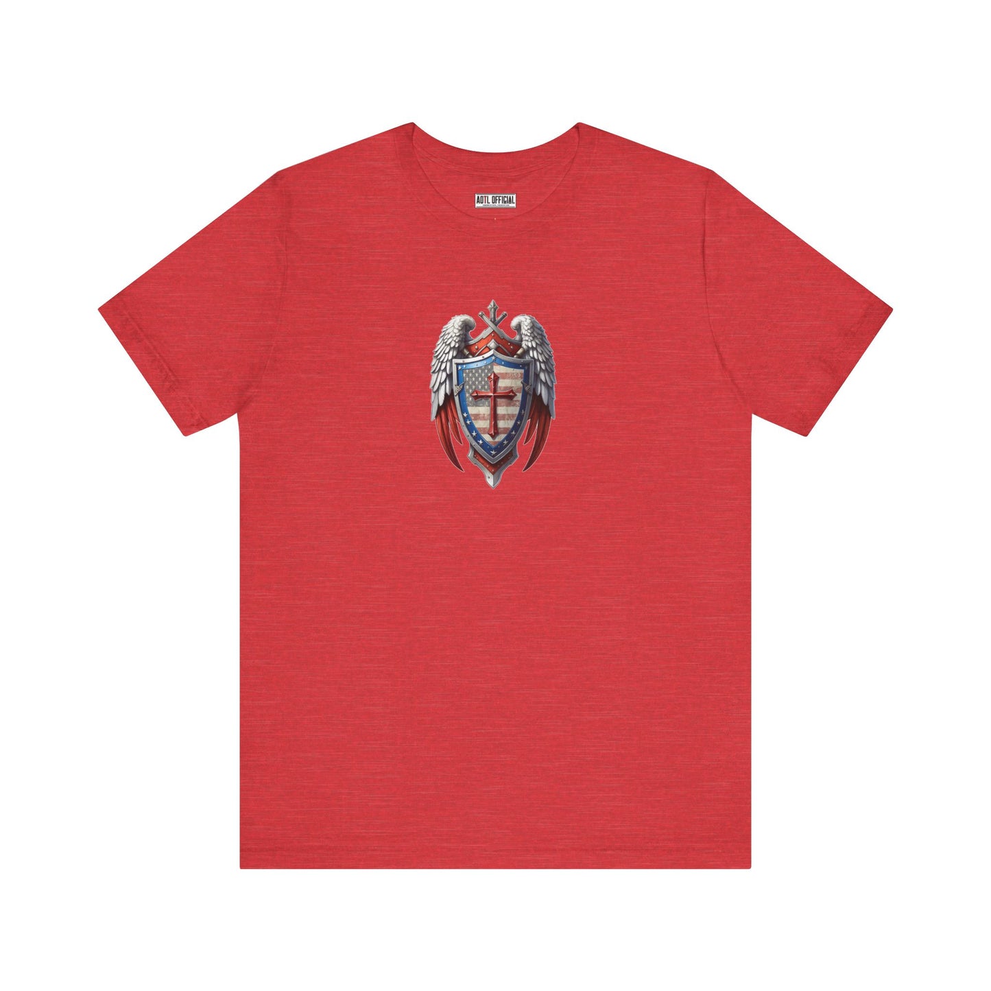 Winged Guardian Christian Patriotic Unisex Short Sleeve Tee