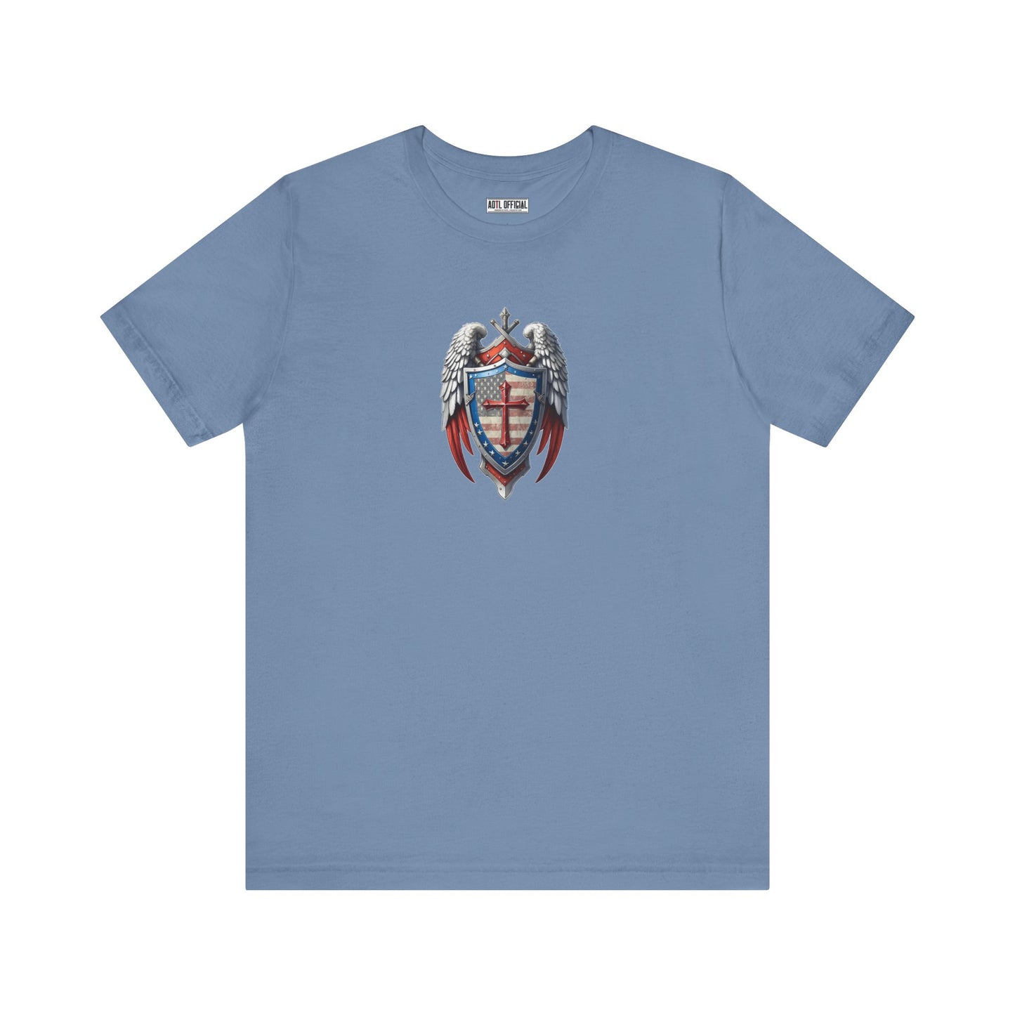 Winged Guardian Christian Patriotic Unisex Short Sleeve Tee