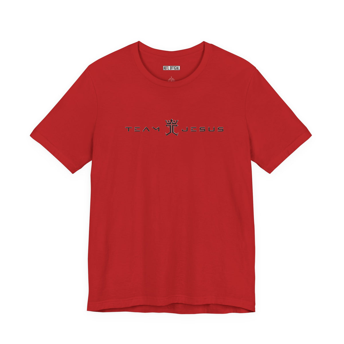Team Jesus Modern Script, Undefeated Since 33 AD Unisex Short Sleeve Tee