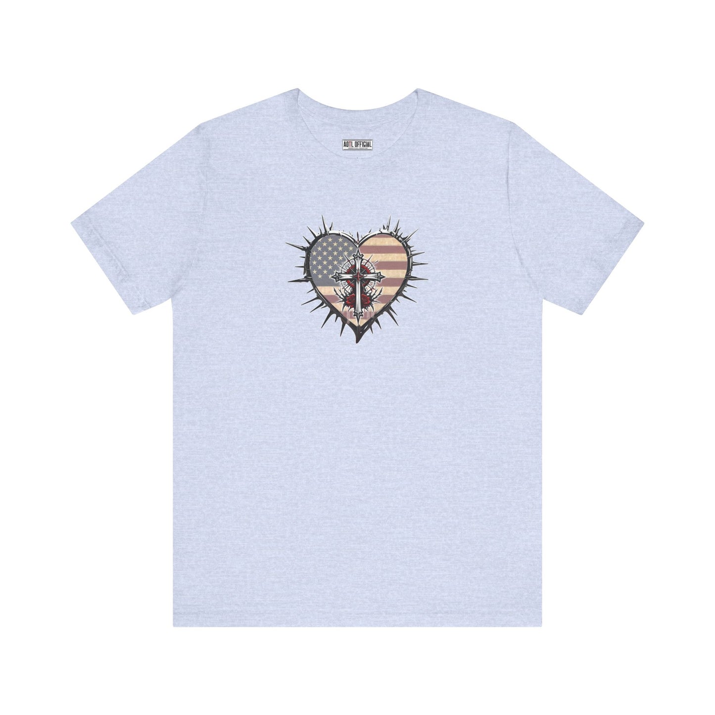 Sacrificial Freedom Christian Patriotic Unisex Short Sleeve Tee