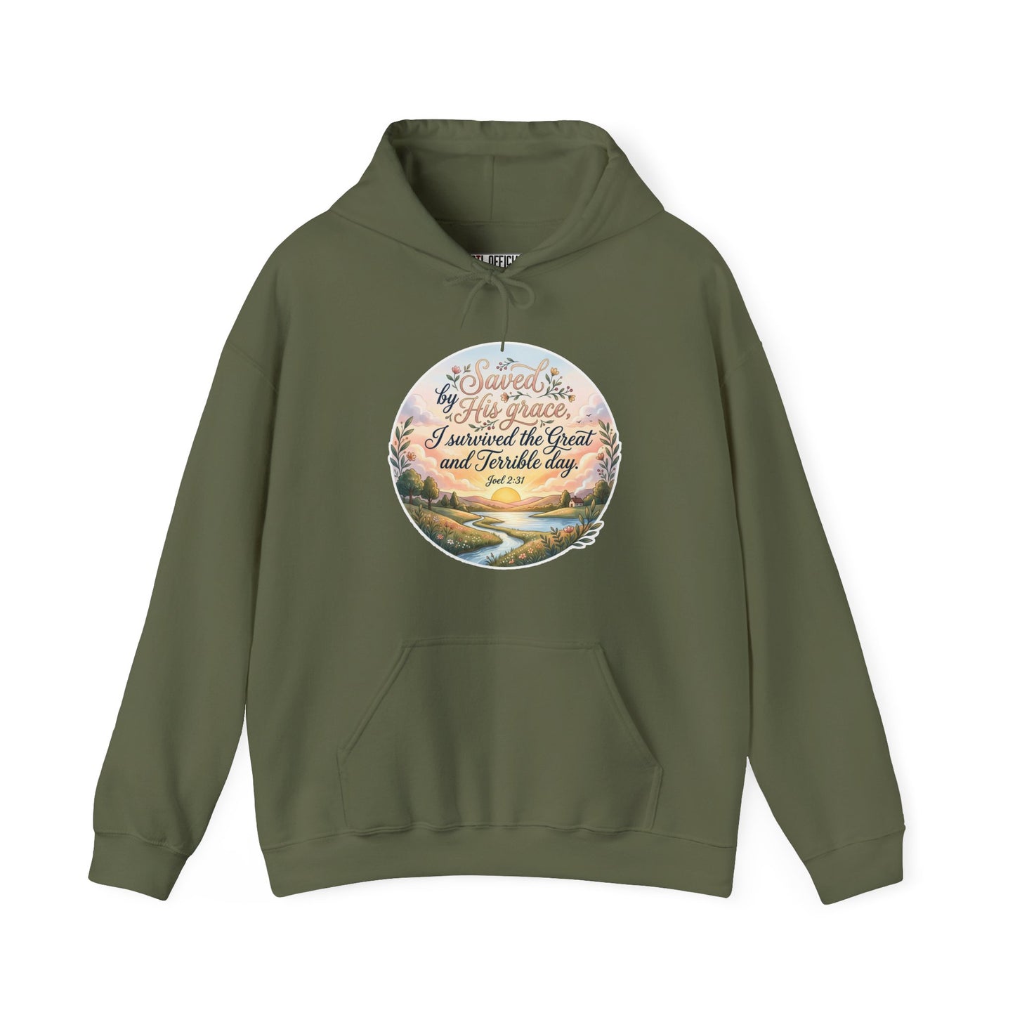 Dawn of Grace - I Survived the Great and Terrible Day (Joel 2:31) Christian Hoodie