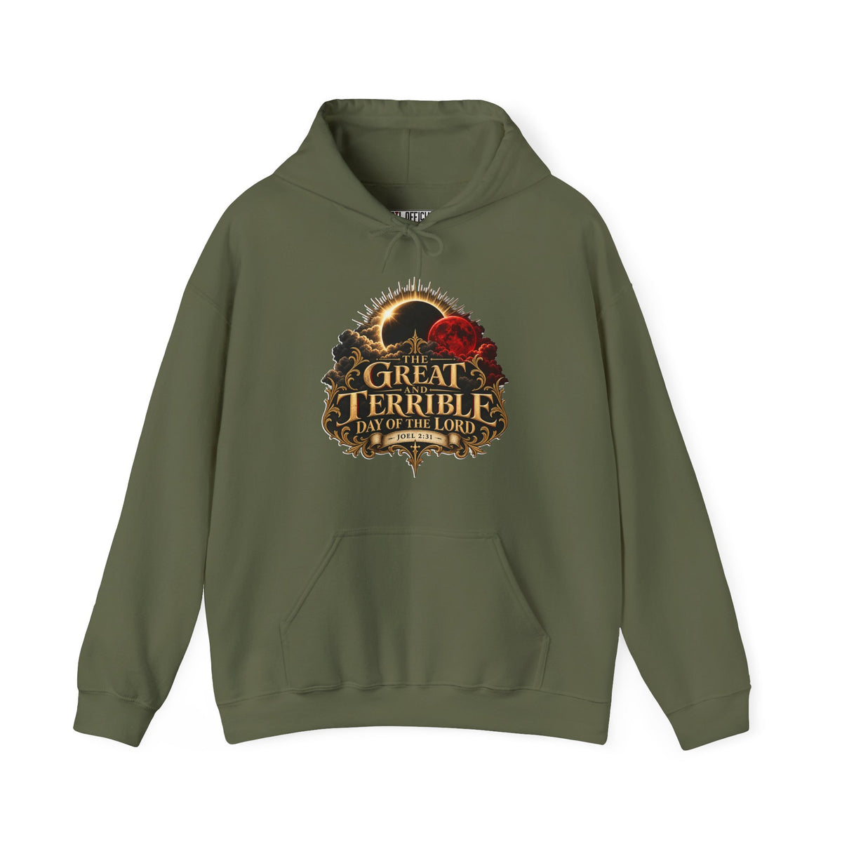 The Great and Terrible Day of the Lord — Joel 2:31 Christian Hoodie