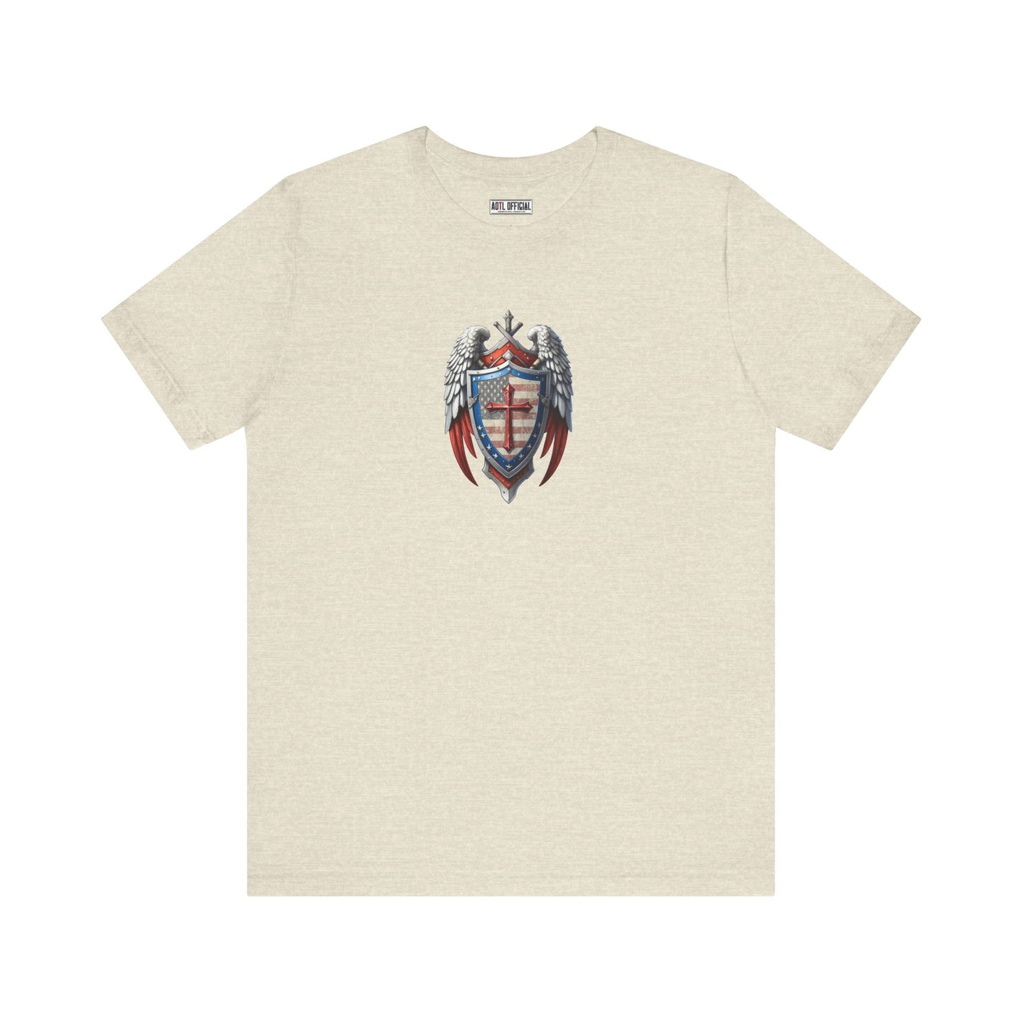 Winged Guardian Christian Patriotic Unisex Short Sleeve Tee