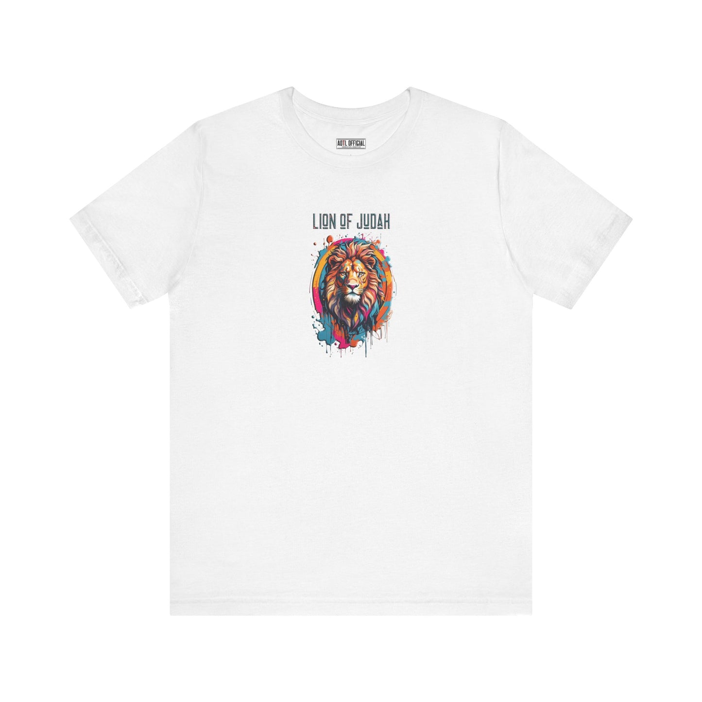 Lion Of Judah Graffiti Drip Edition Christian Unisex Short Sleeve Tee