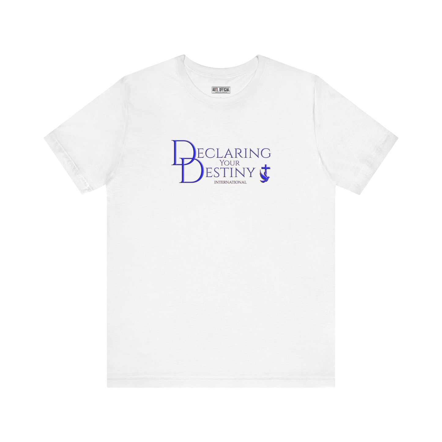 Declaring Your Destiny Blue & Gold logo/Romans 8:31