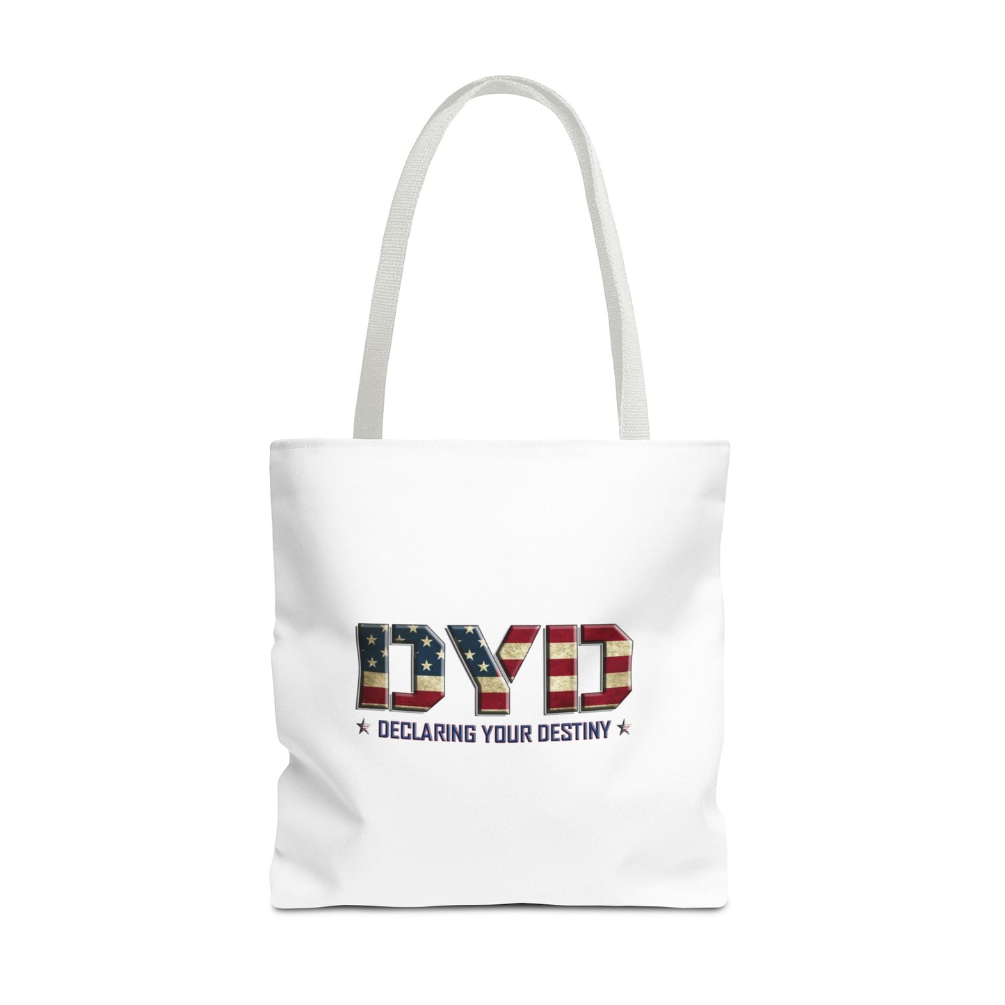 Declaring Your Destiny USA logo/ Winged Guardian Christian Tote bag