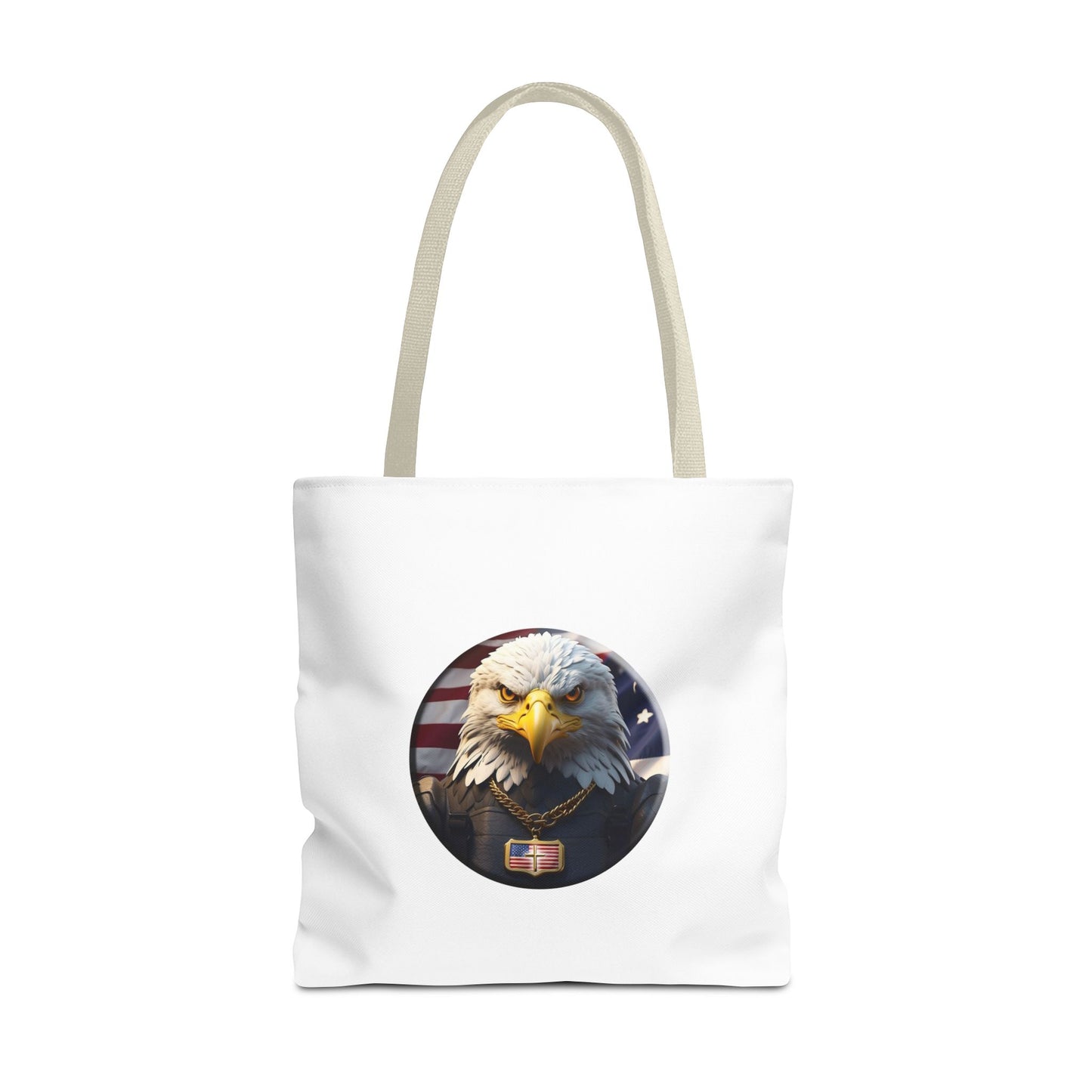 Golden Sentinel Patriotic Christian Tote bag