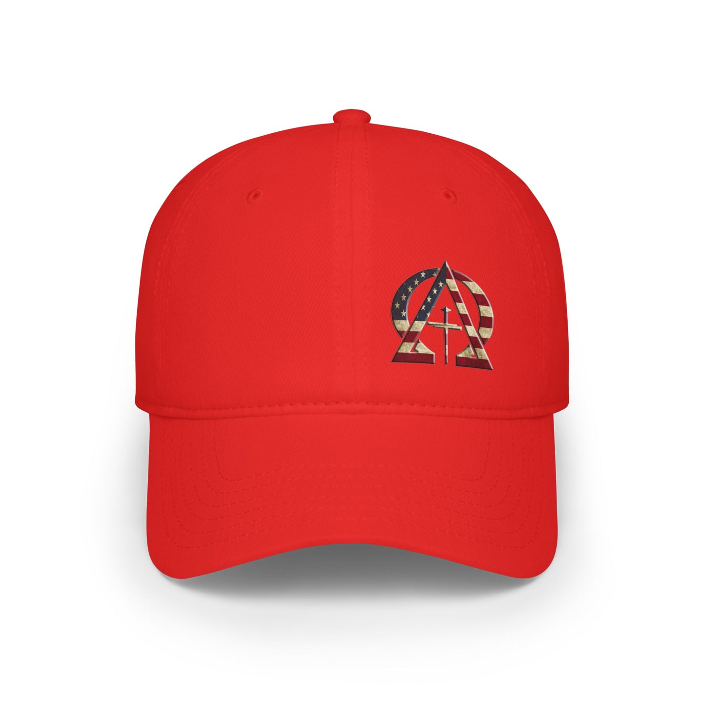 Alpha and Omega USA Christian Baseball Cap