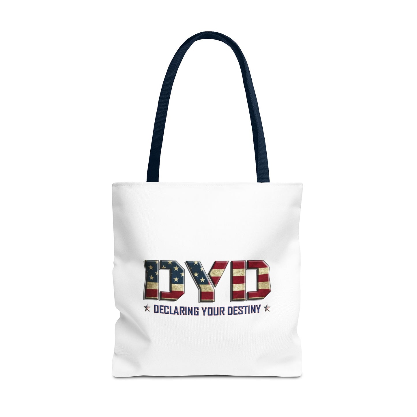 Declaring Your Destiny USA logo/ Sacrificial Freedom Christian Tote bag