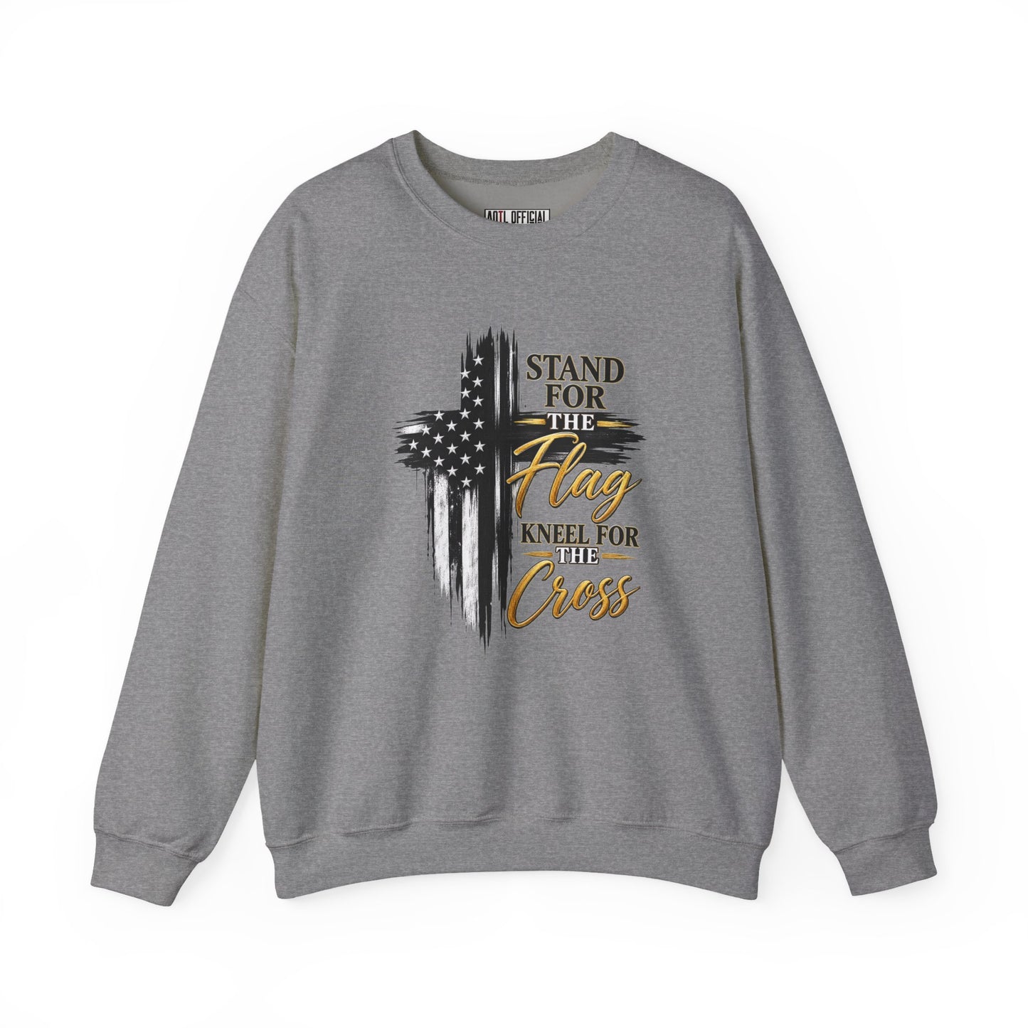 Stand for the Flag, Kneel for the Cross Christian Sweatshirt