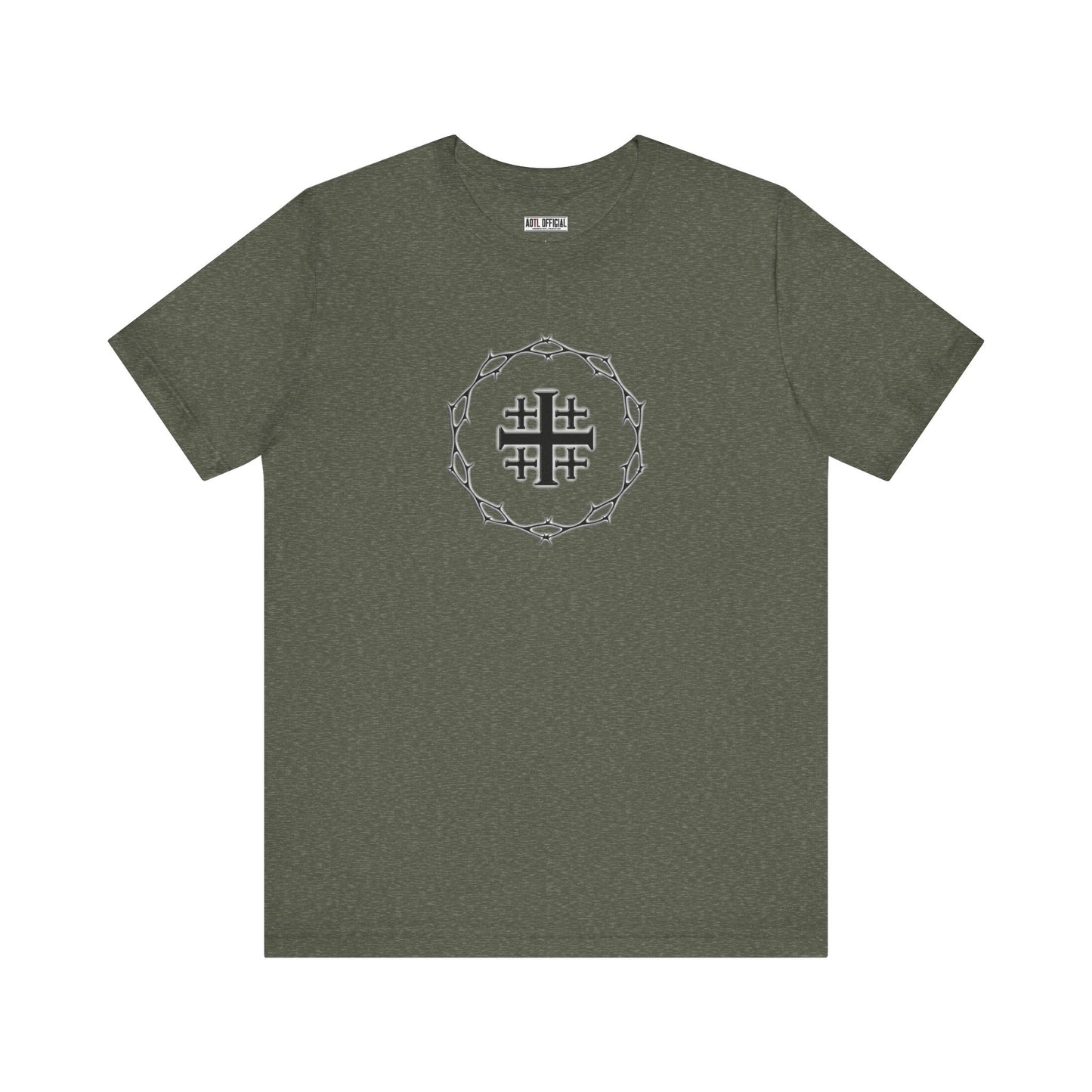 Circle of Thorns & Jerusalem Cross Unisex Short Sleeve Tee