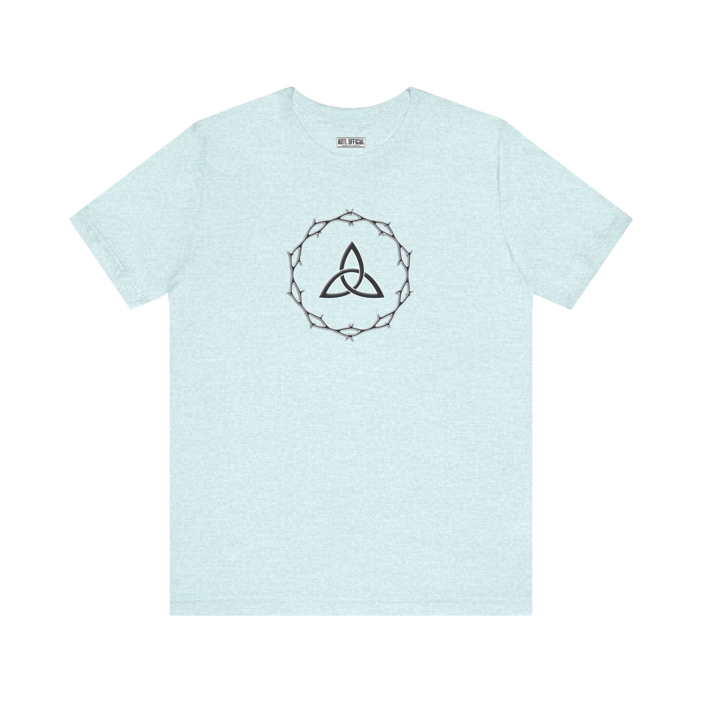 Circle of Thorns & Trinity Knot (Triquetra) Unisex Short Sleeve Tee