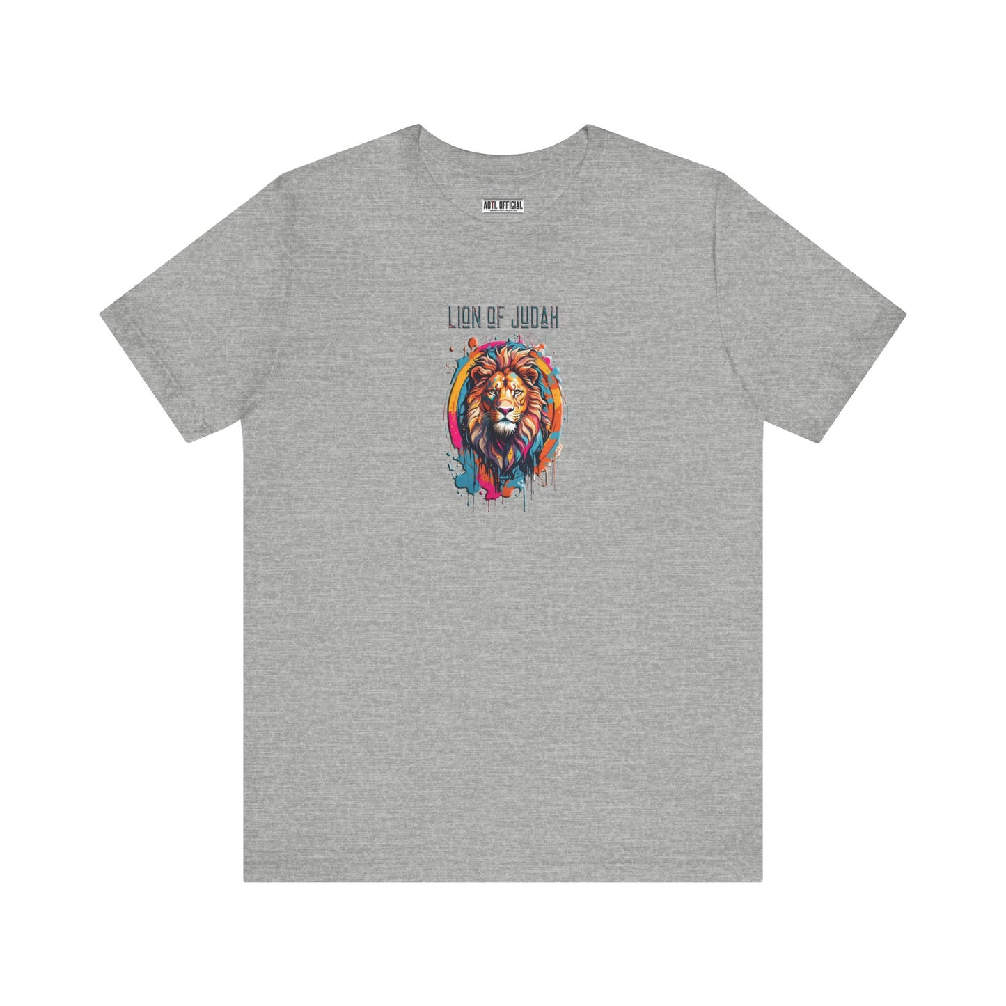 Lion Of Judah Graffiti Drip Edition Christian Unisex Short Sleeve Tee