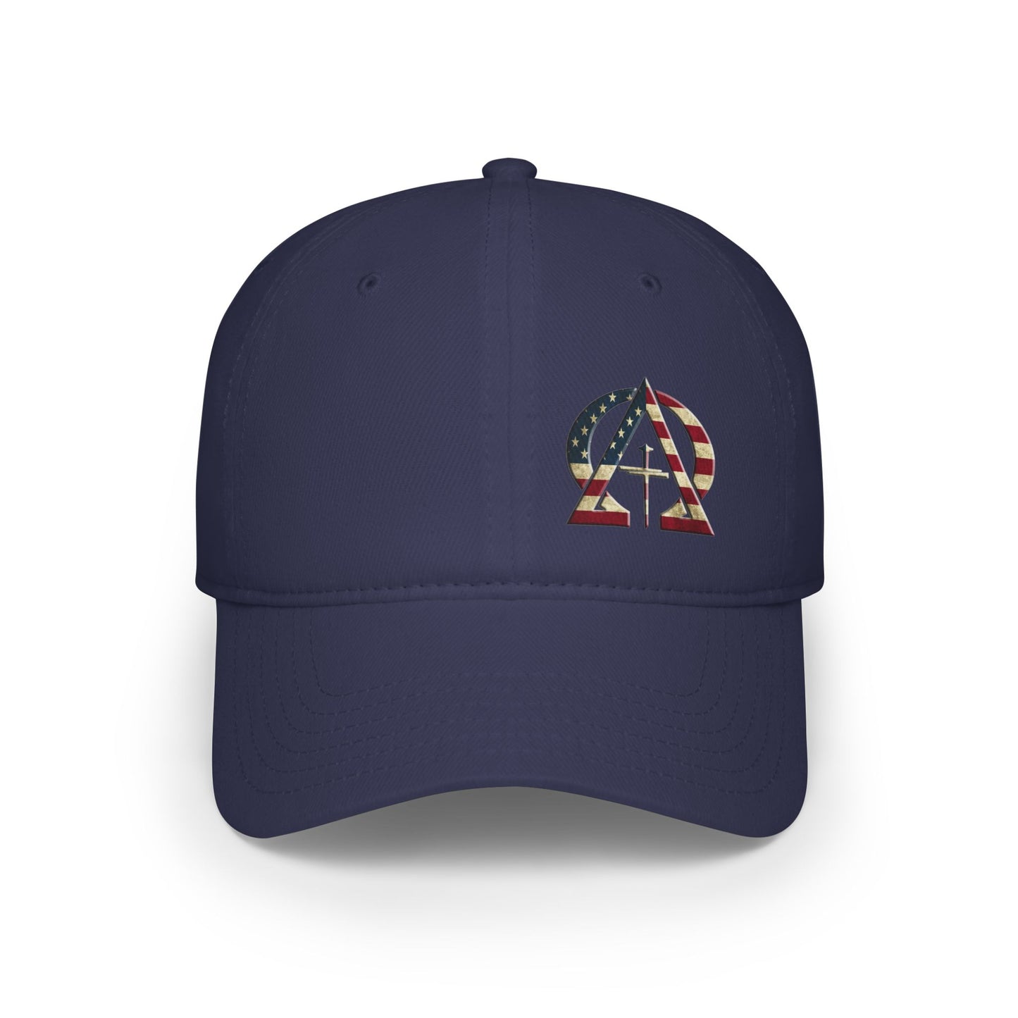 Alpha and Omega USA Christian Baseball Cap