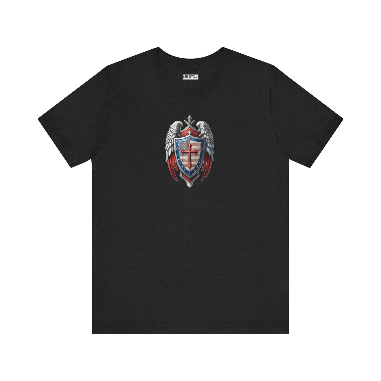 Winged Guardian Christian Patriotic Unisex Short Sleeve Tee
