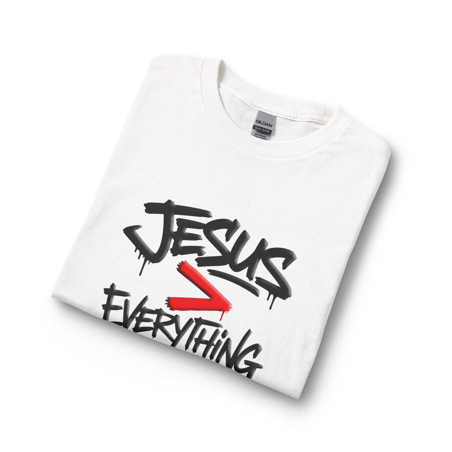Jesus > Everything Graffiti Christian Long Sleeve Shirt