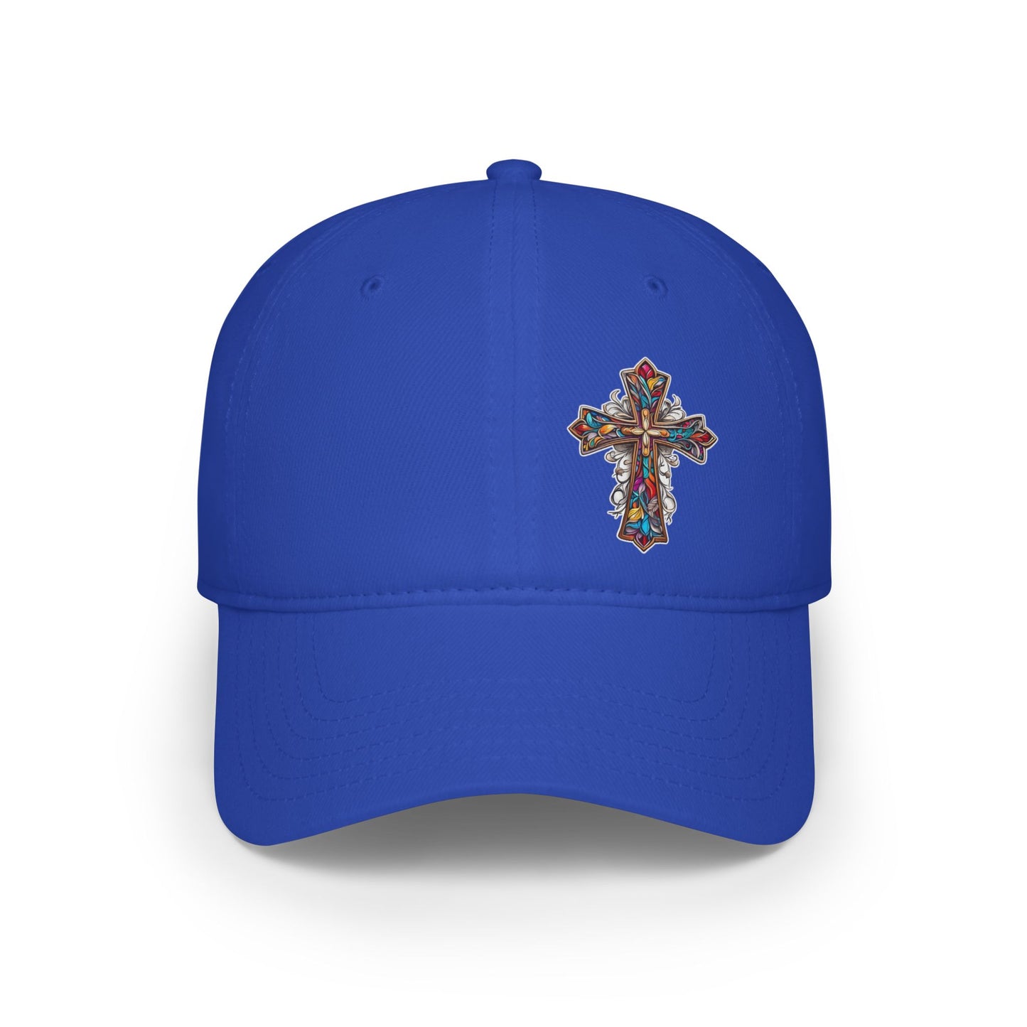 Radiant Floral Cross Christian Baseball Cap