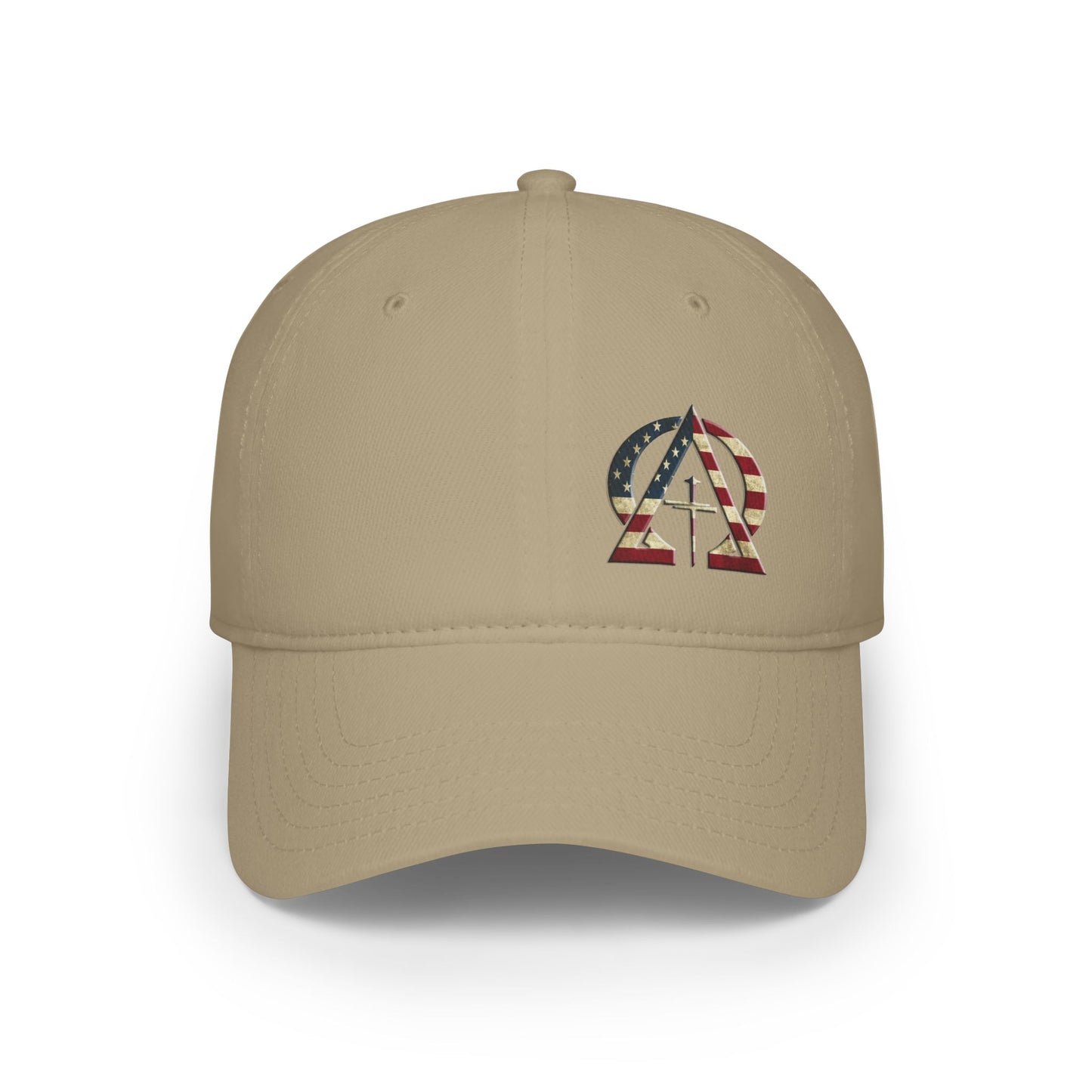Alpha and Omega USA Christian Baseball Cap