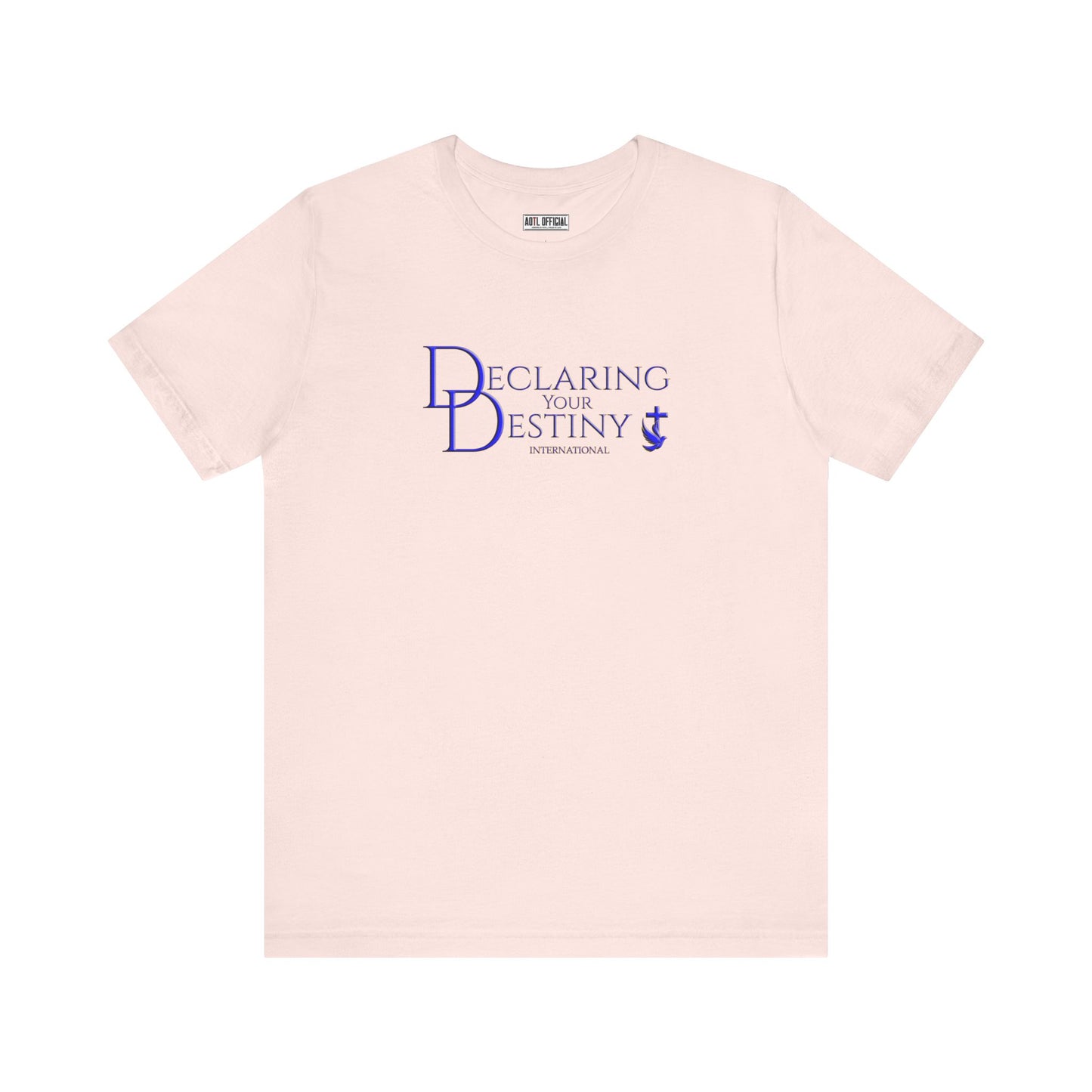 Declaring Your Destiny Blue & Gold logo/Romans 8:31