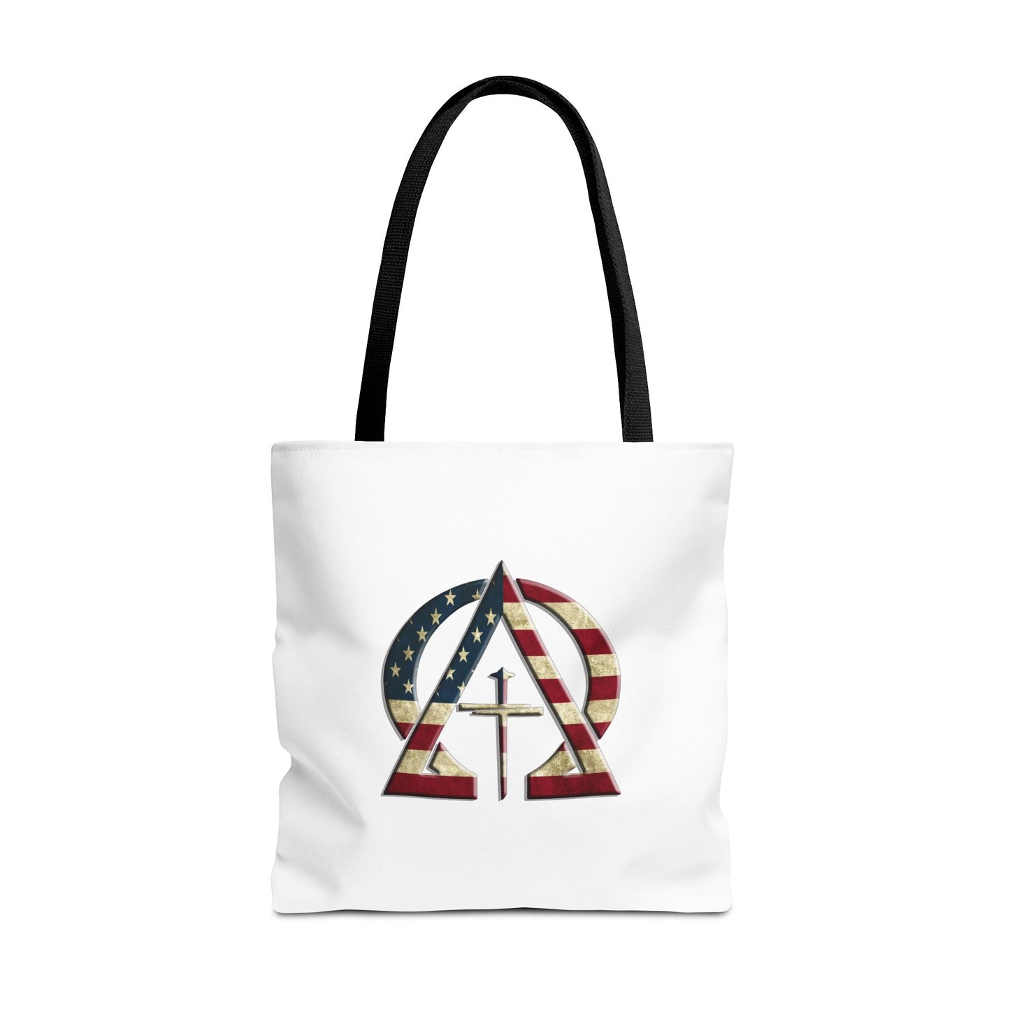 Vintage USA Jesus Christ Is King/ Alpha Omega Christian Tote bag