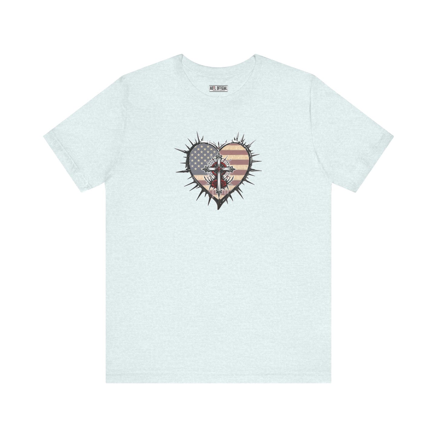 Sacrificial Freedom Christian Patriotic Unisex Short Sleeve Tee