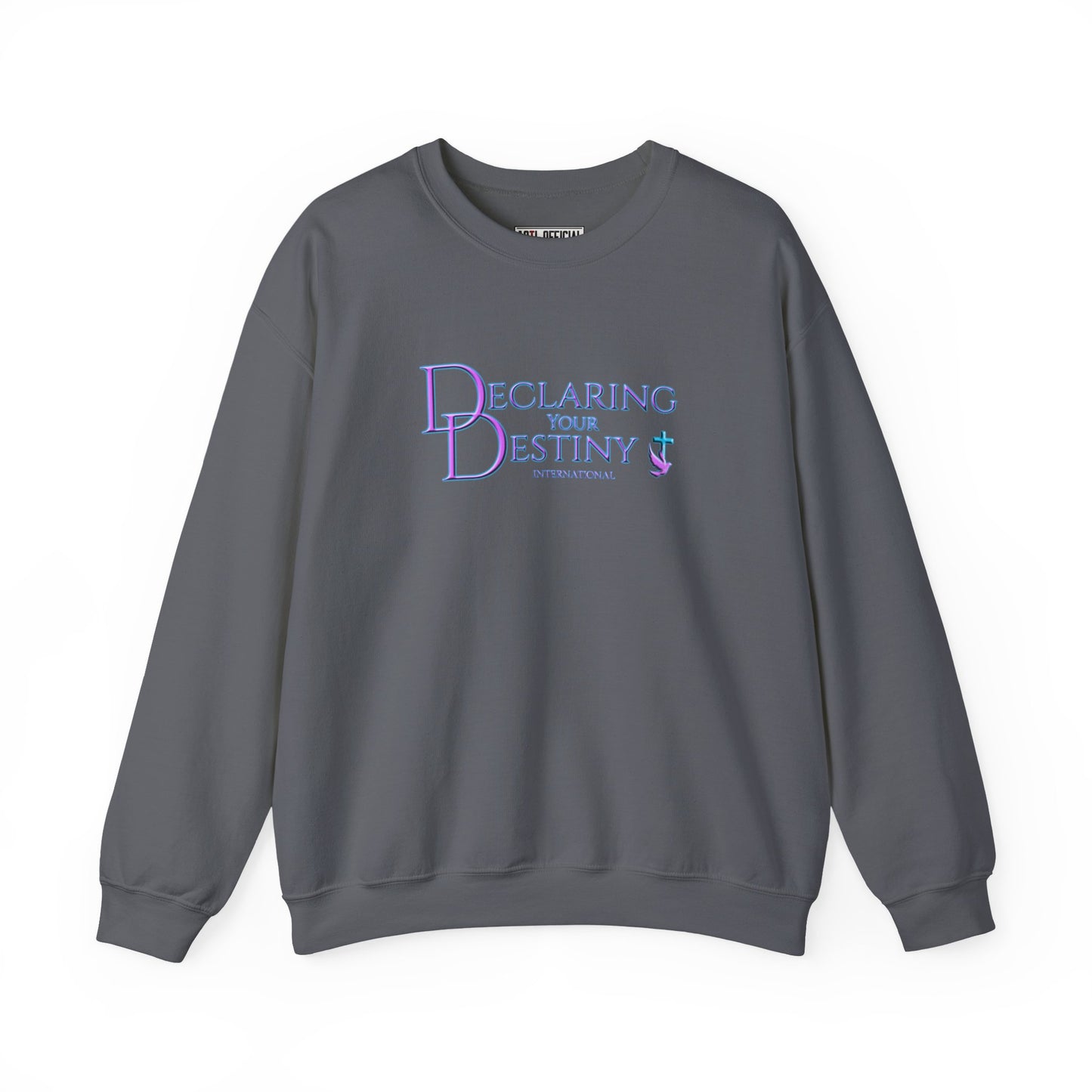 Declaring Your Destiny Purple & Teal logo Unisex Heavy Blend™ Crewneck Sweatshirt