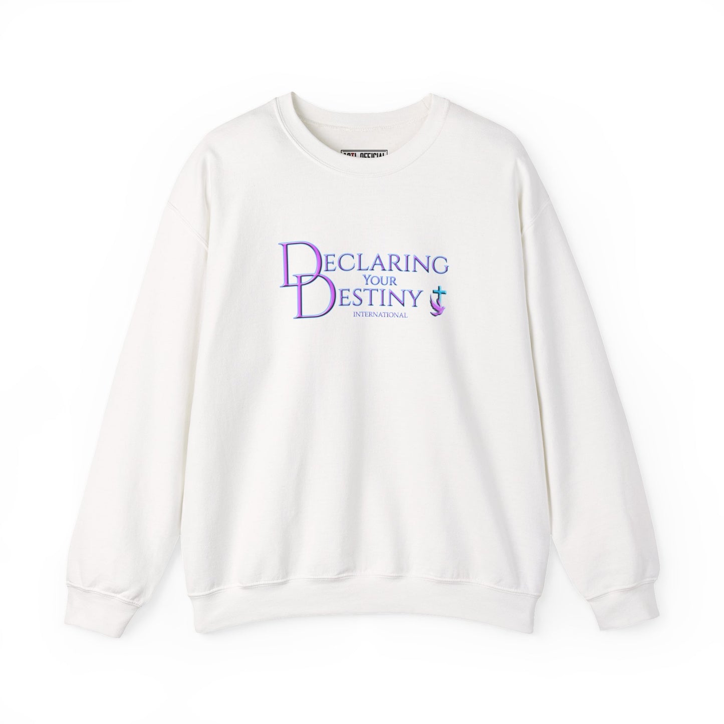 Declaring Your Destiny Purple & Teal logo Unisex Heavy Blend™ Crewneck Sweatshirt