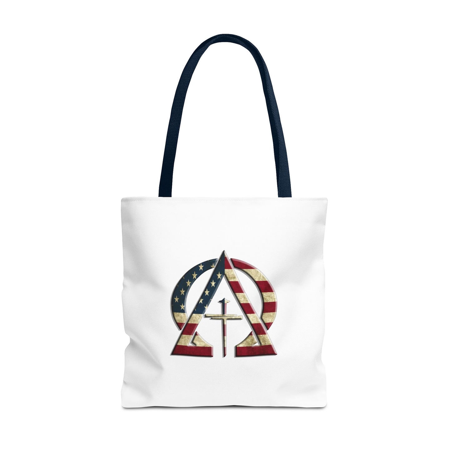Vintage USA Jesus Christ Is King/ Alpha Omega Christian Tote bag