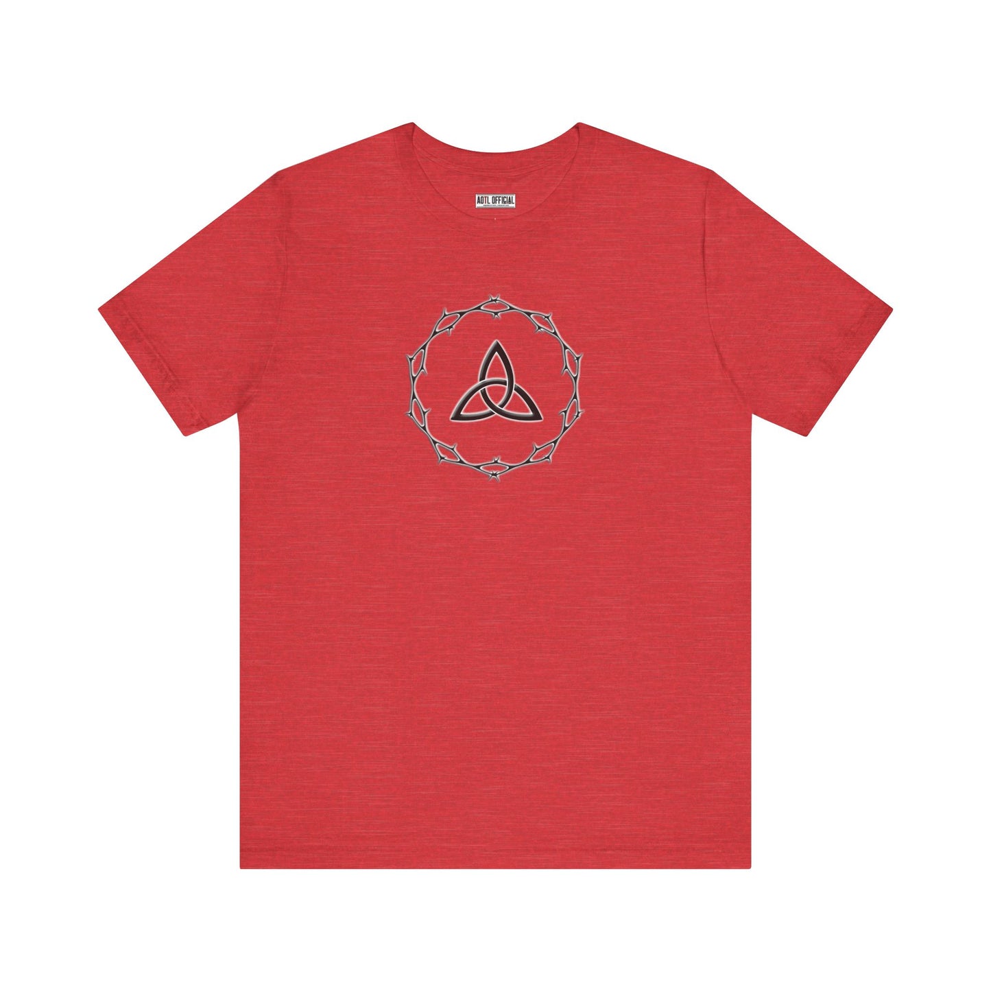 Circle of Thorns & Trinity Knot (Triquetra) Unisex Short Sleeve Tee