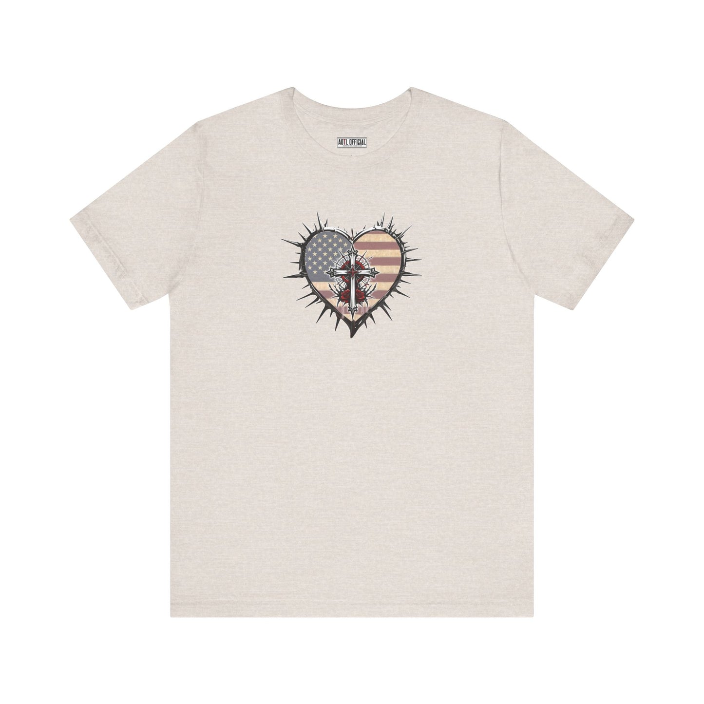 Sacrificial Freedom Christian Patriotic Unisex Short Sleeve Tee