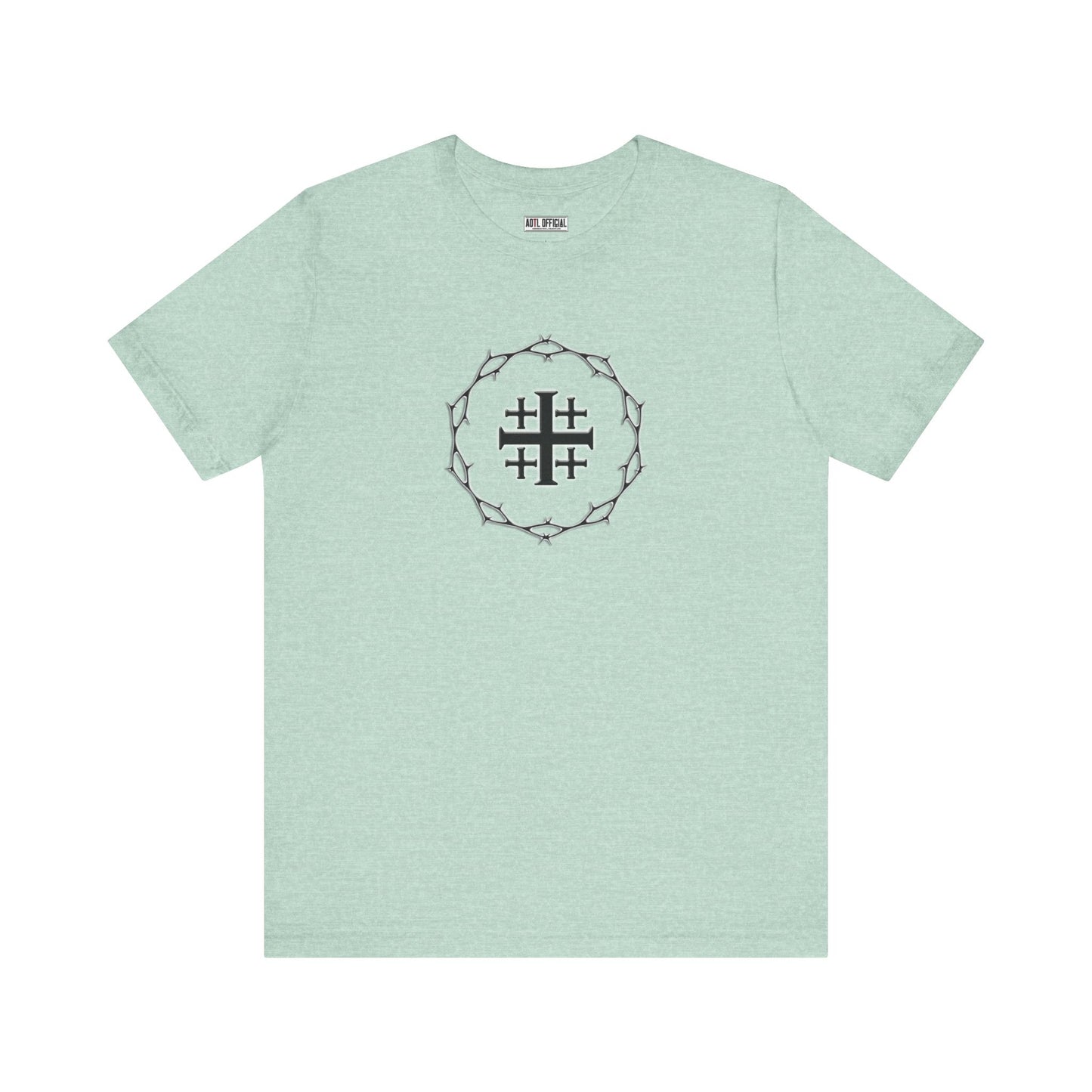 Circle of Thorns & Jerusalem Cross Unisex Short Sleeve Tee