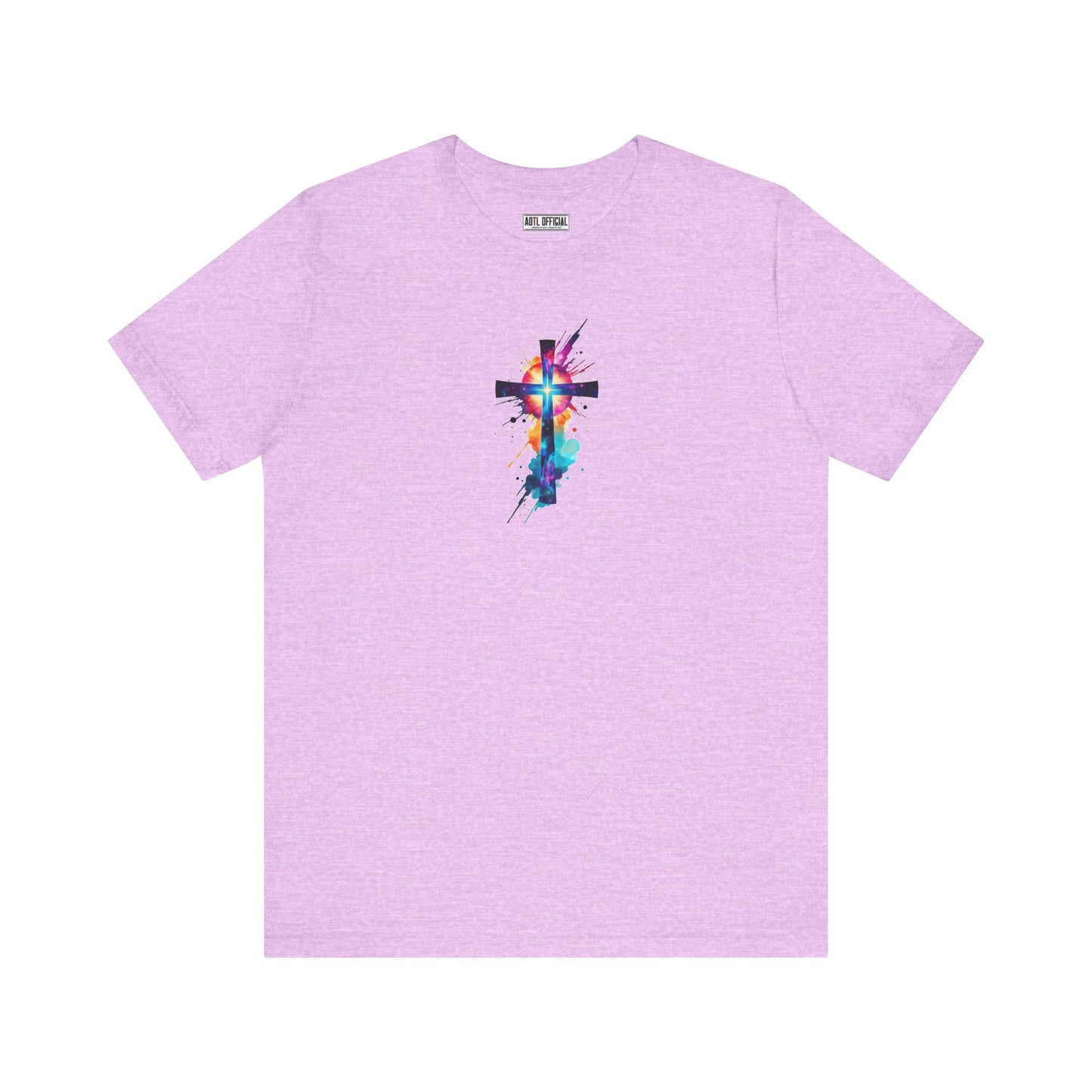 Cosmic Reverence Cross Christian Unisex Short Sleeve Tee