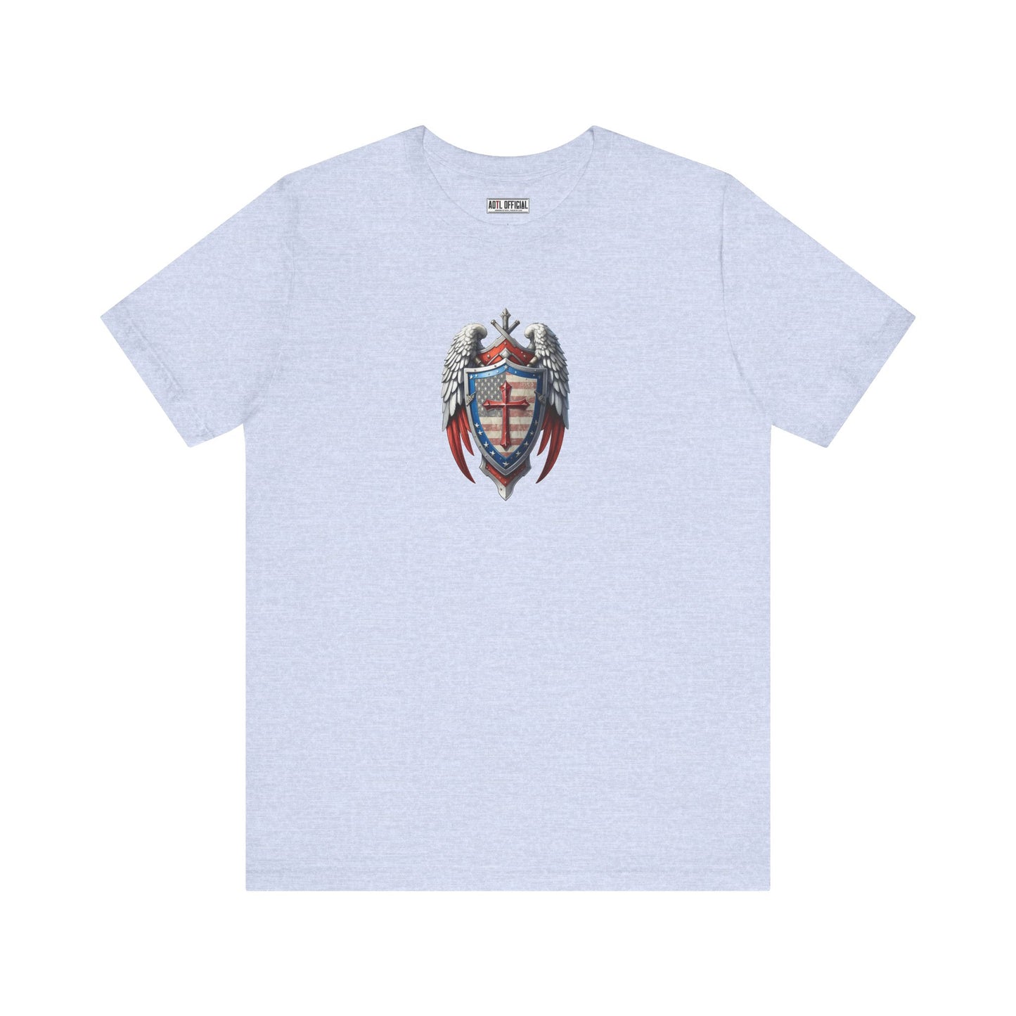 Winged Guardian Christian Patriotic Unisex Short Sleeve Tee