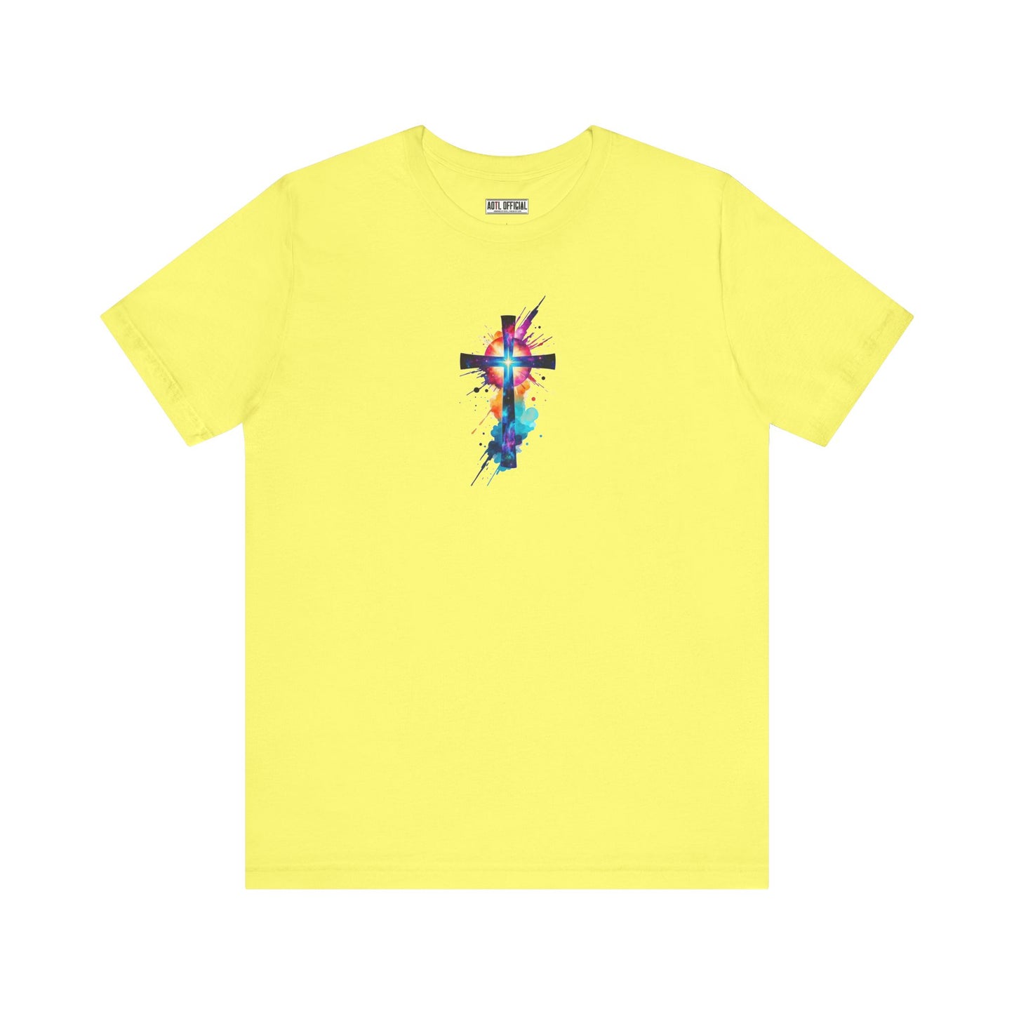 Cosmic Reverence Cross Christian Unisex Short Sleeve Tee