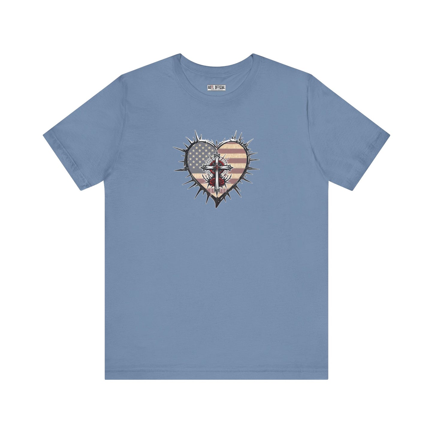 Sacrificial Freedom Christian Patriotic Unisex Short Sleeve Tee