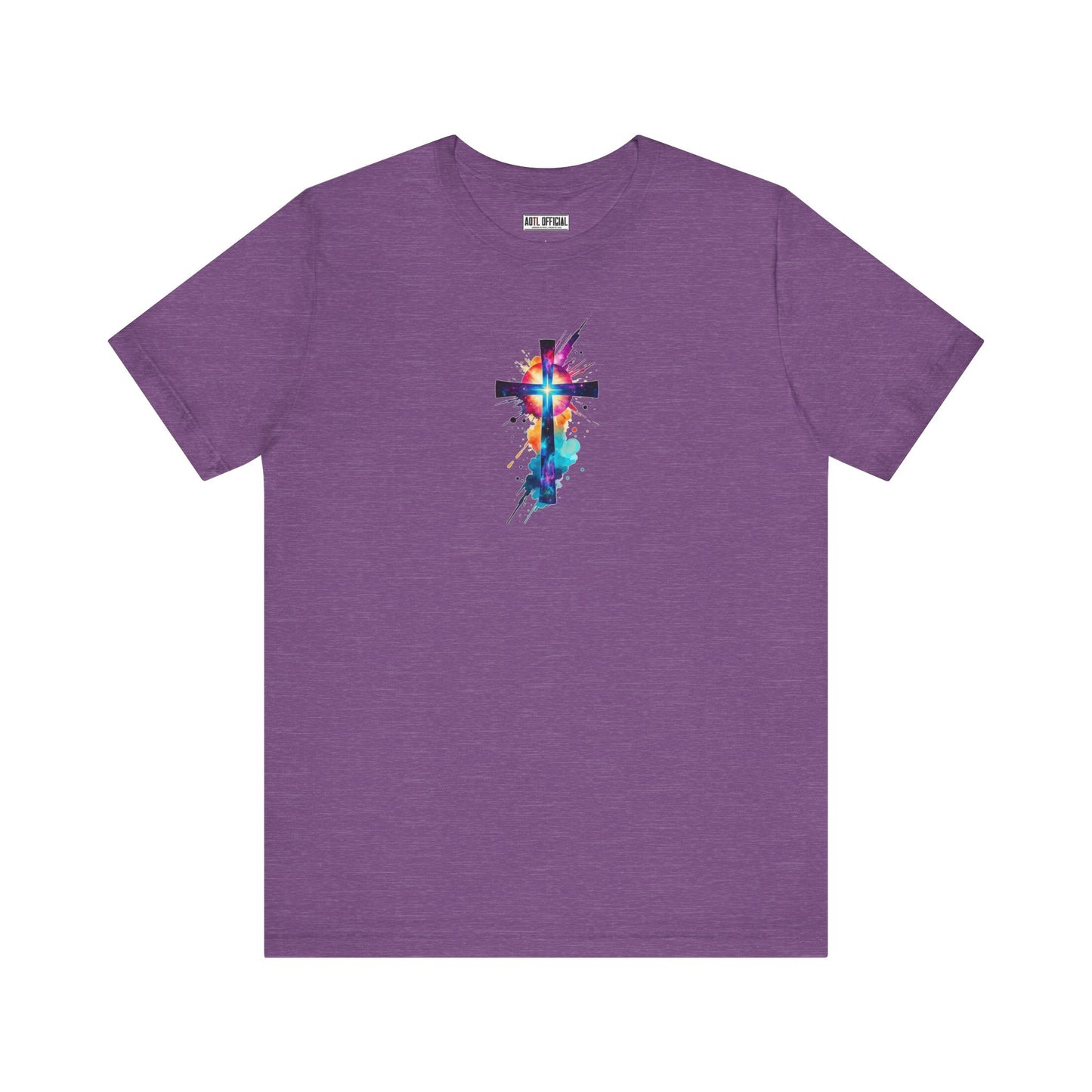 Cosmic Reverence Cross Christian Unisex Short Sleeve Tee