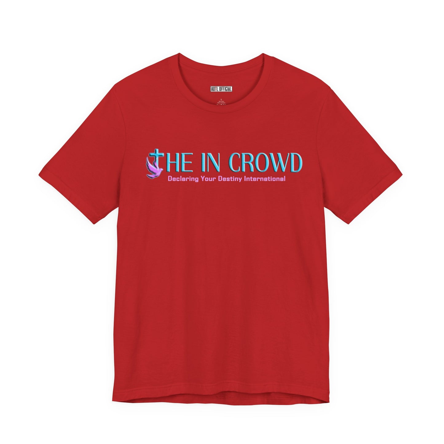 The In Crowd Lilac & Teal logo t-shirt