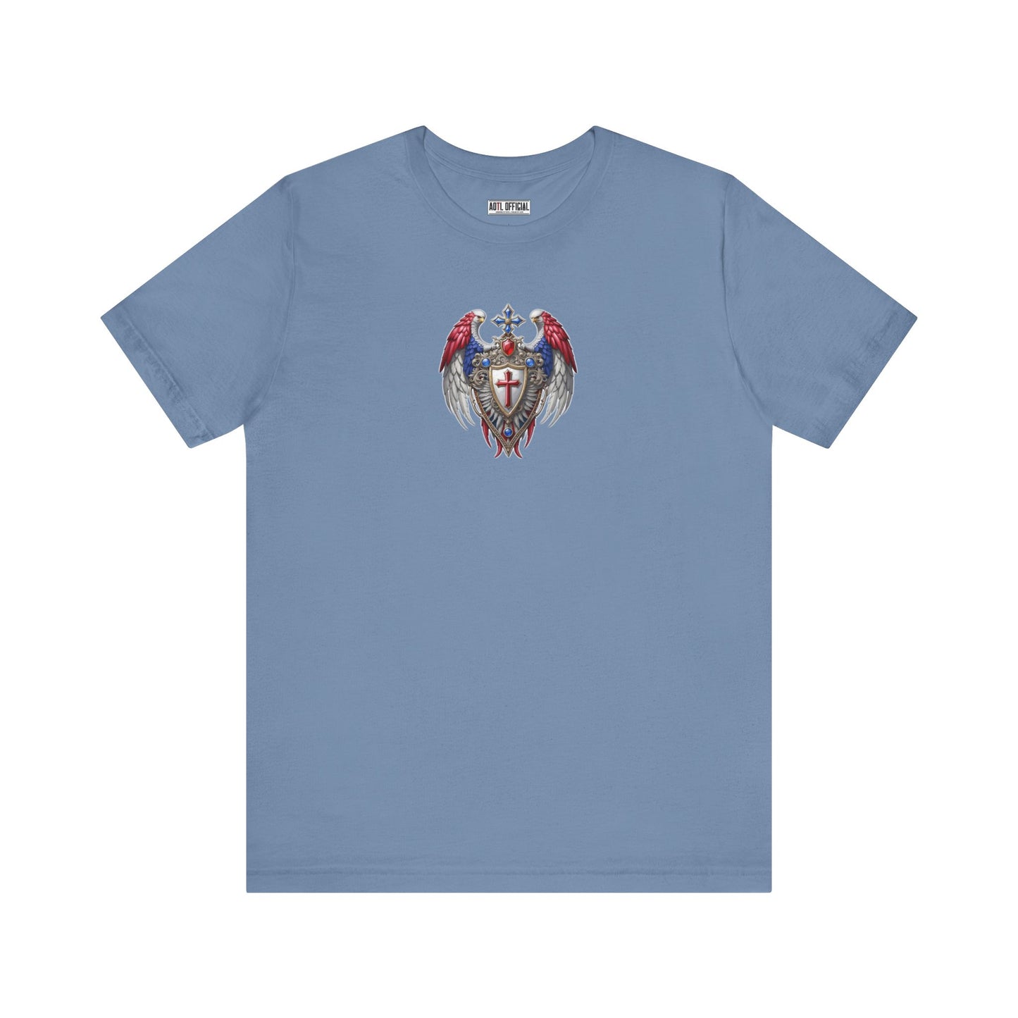 Winged Guardians of Faith Christian Patriotic Unisex Short Sleeve Tee