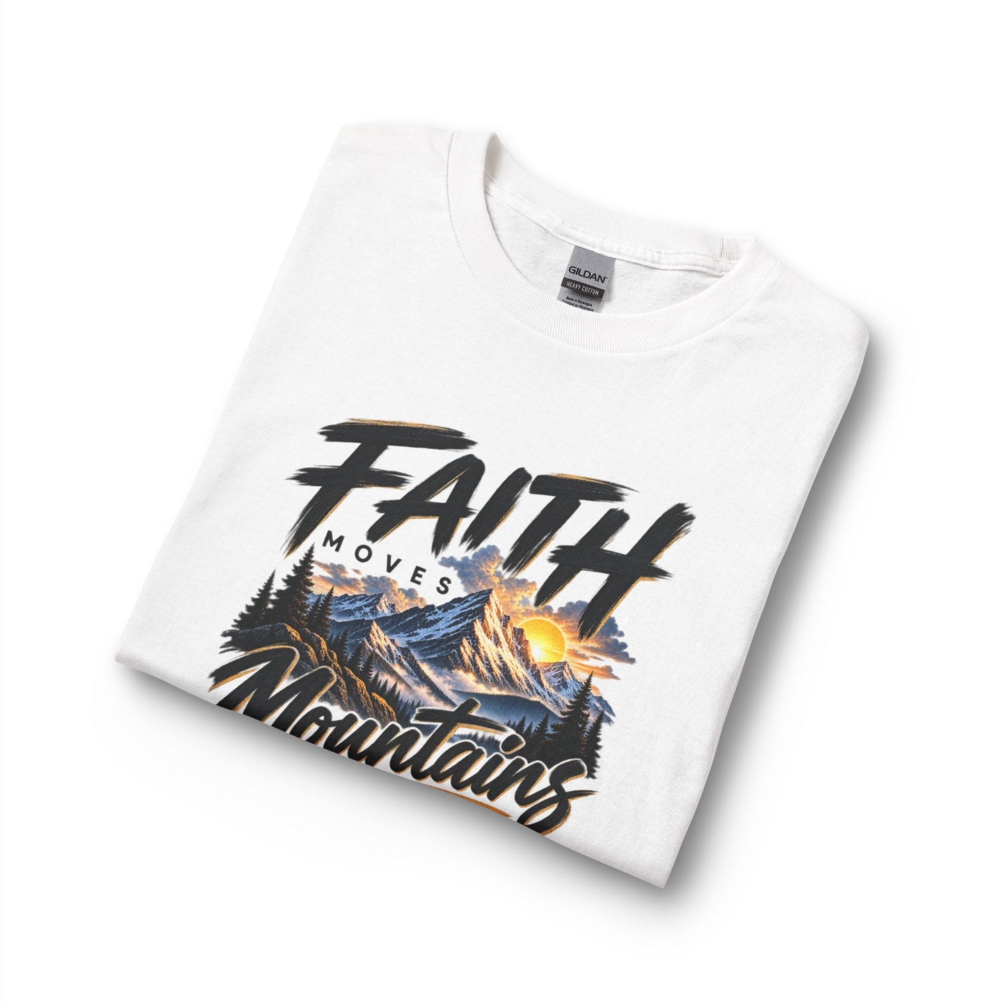 Faith Moves Mountains Christian Long Sleeve Shirt
