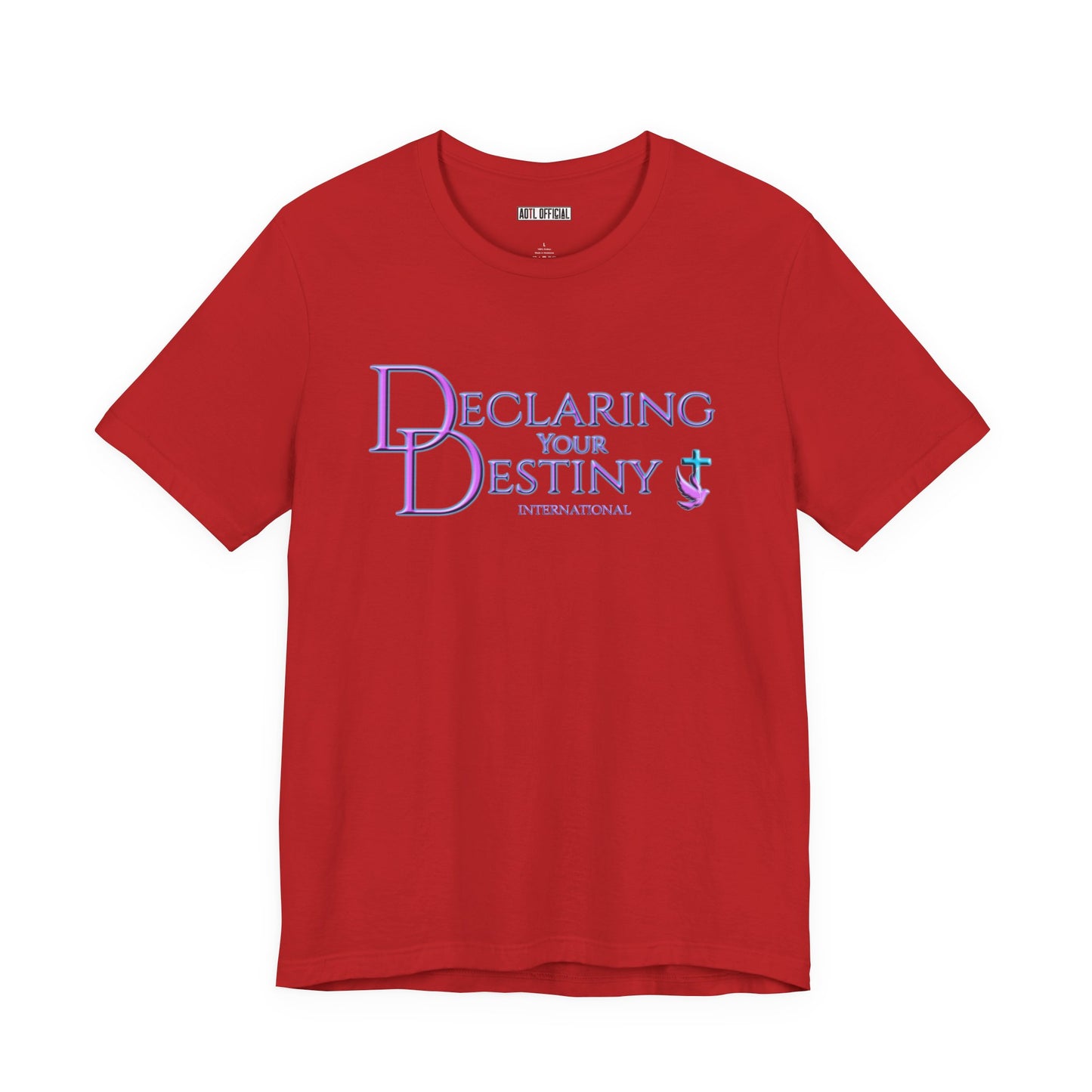 Declaring Your Destiny purple logo/Purple Lightning Alpha & Omega